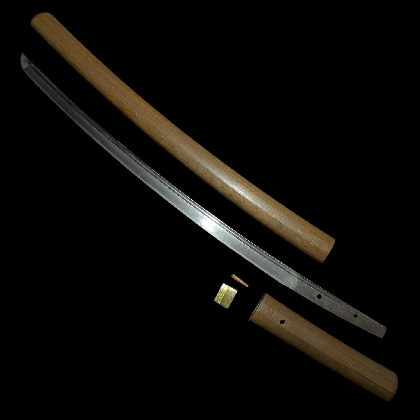 Kakitoshi 掻通し Long WAKIZASHI, KOTO Early Muromachi period, Oosuriage Mumei