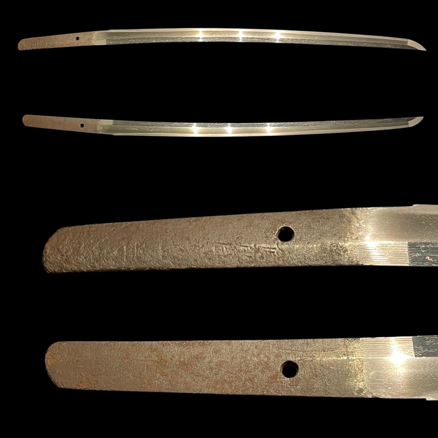 Bizenkoku 備前国 signed Long WAKIZASHI, Suguha 直刃 blade, Edo period