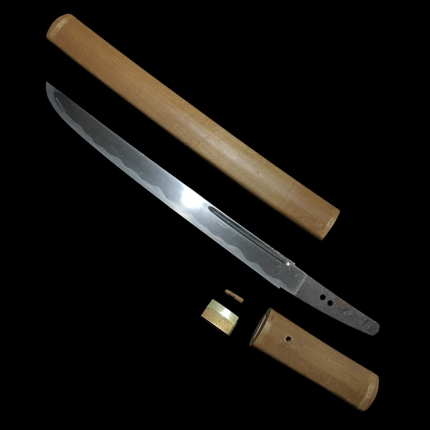 Wide Hirazukuri Sunnob-Tanto 平造寸延短刀,  Soshuju Hiromitsu 相州住広光 signed