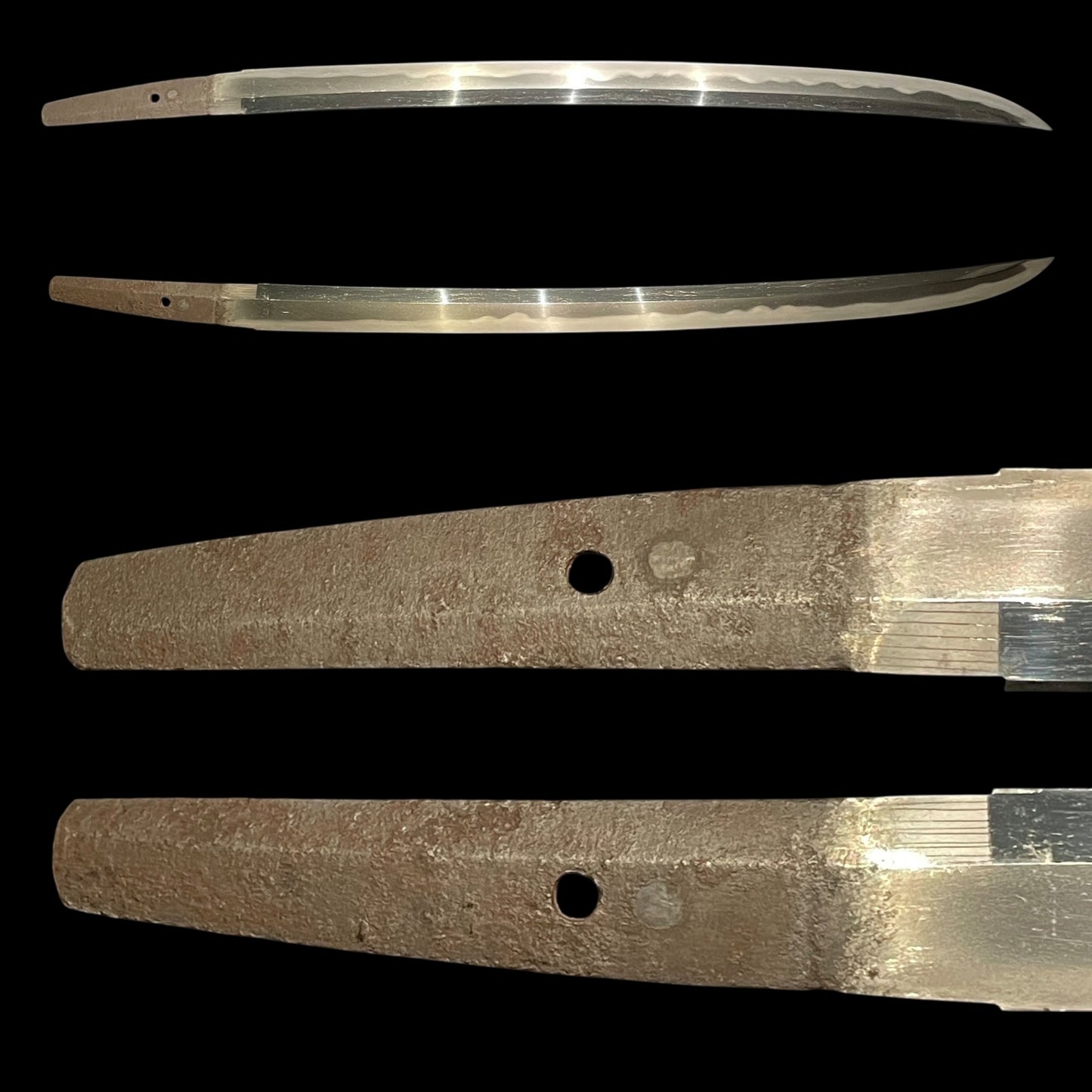 Kai-Mihara 貝三原, Long Shobuzukuri Wakizashi, KOTO Muromachi period