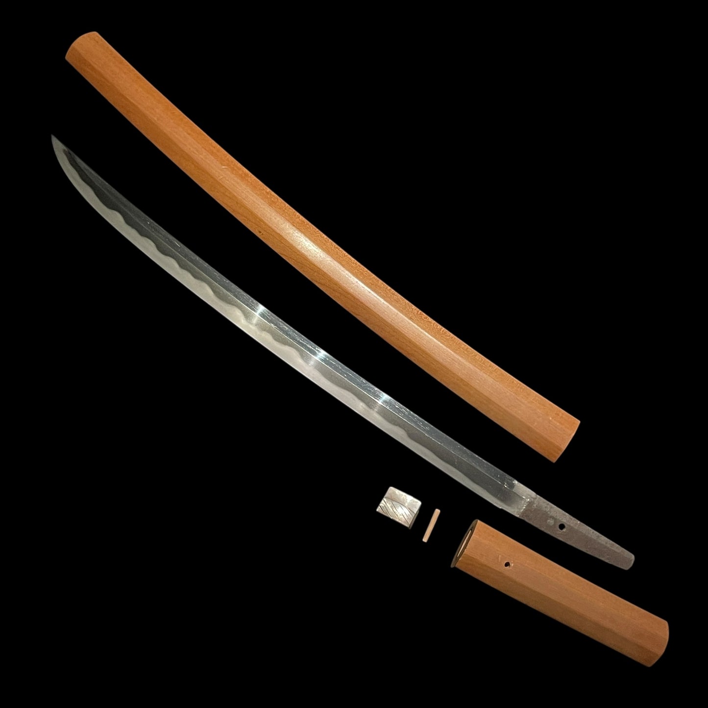 Kai-Mihara 貝三原, Long Shobuzukuri Wakizashi, KOTO Muromachi period