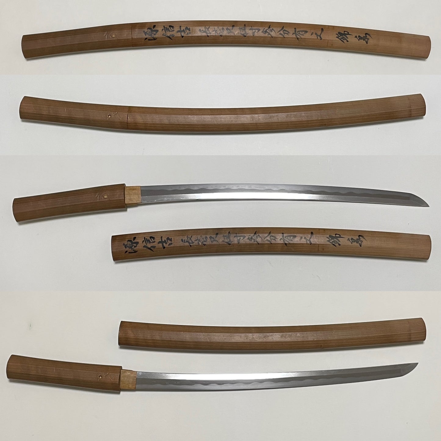 Minamotono Nobuyoshi 源信吉 signed WAKIZASHI, Sayagaki 鞘書, Edo period