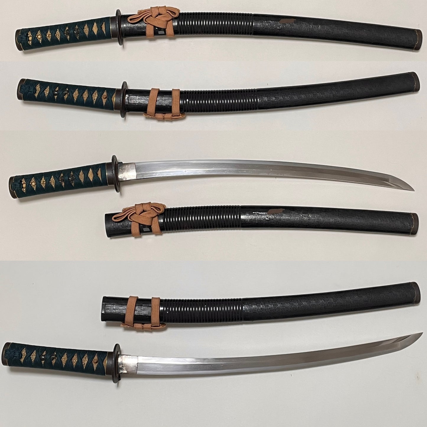 Bishuosafune Yukimitsu 備州長船行光 signed WAKIZASHI,Buffalo Menuki and Gourd Tsuba