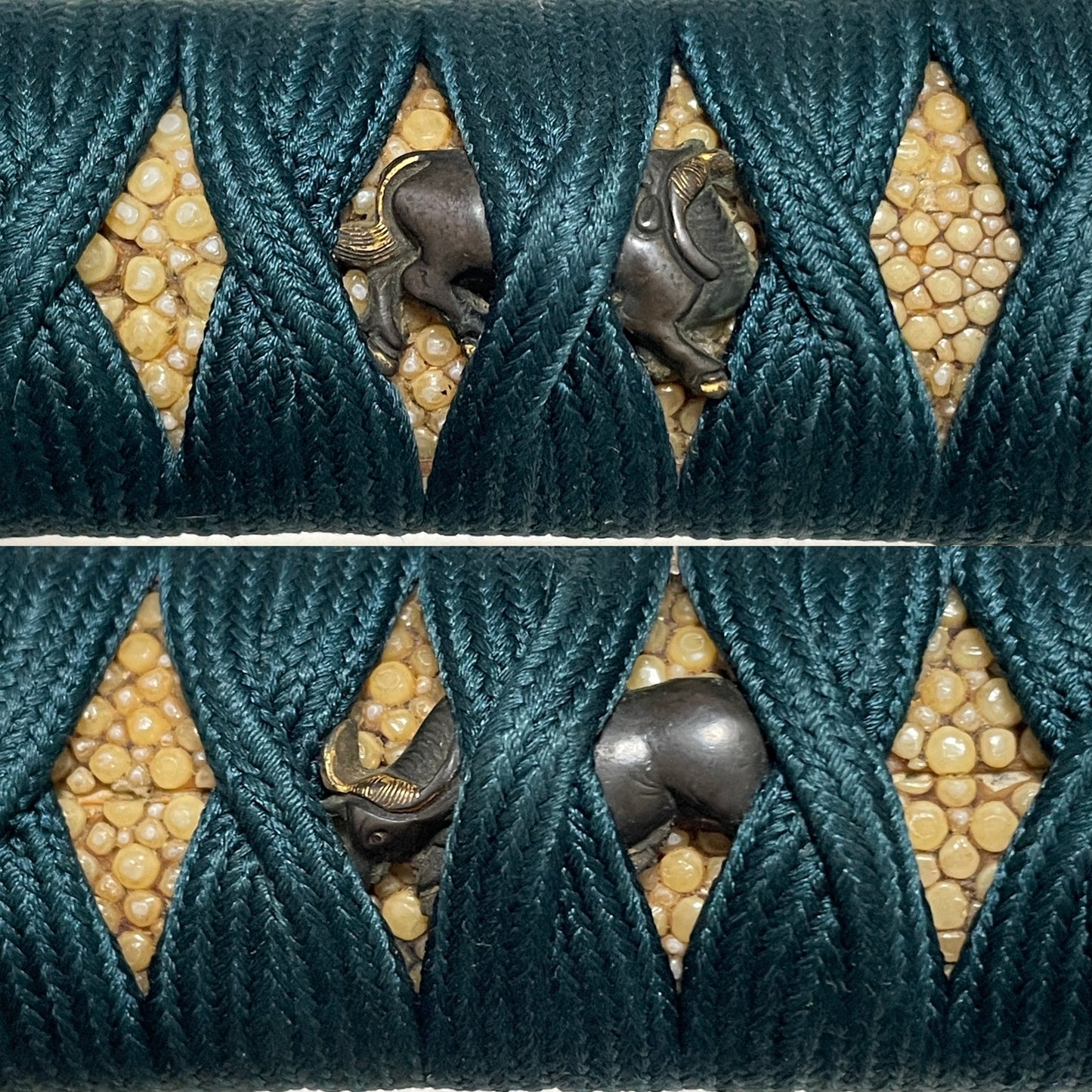 Bishuosafune Yukimitsu 備州長船行光 signed WAKIZASHI,Buffalo Menuki and Gourd Tsuba