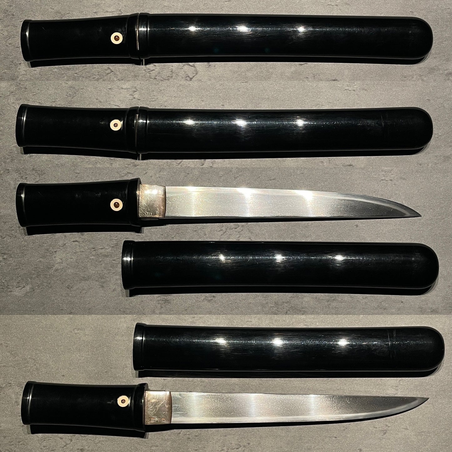 HADAMONO 肌物 Rozaya TANTO 呂鞘短刀, Sue-Mihara, NBTHK Certificate, Muromachi period