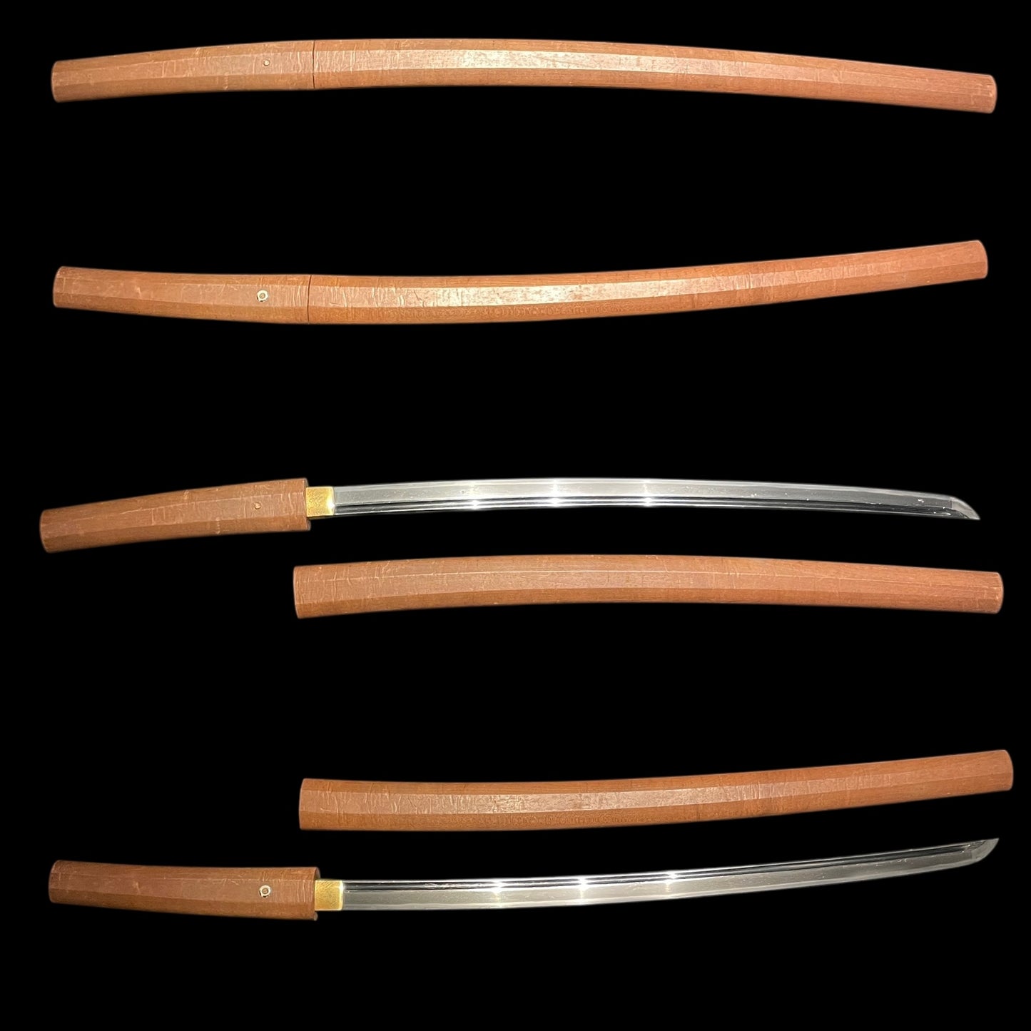 Kunishige 國重 signed Long WAKIZASHI, Bo-hi 棒樋 blade, Muromachi period