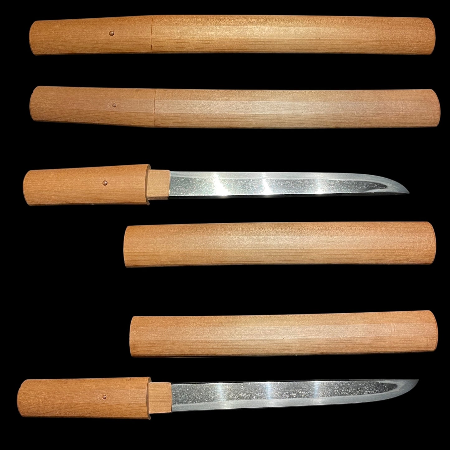 Ichimaru 一丸 signed TANTO, Masamehada 柾目肌, Shinshinto 新々刀, NBTHK Certificate