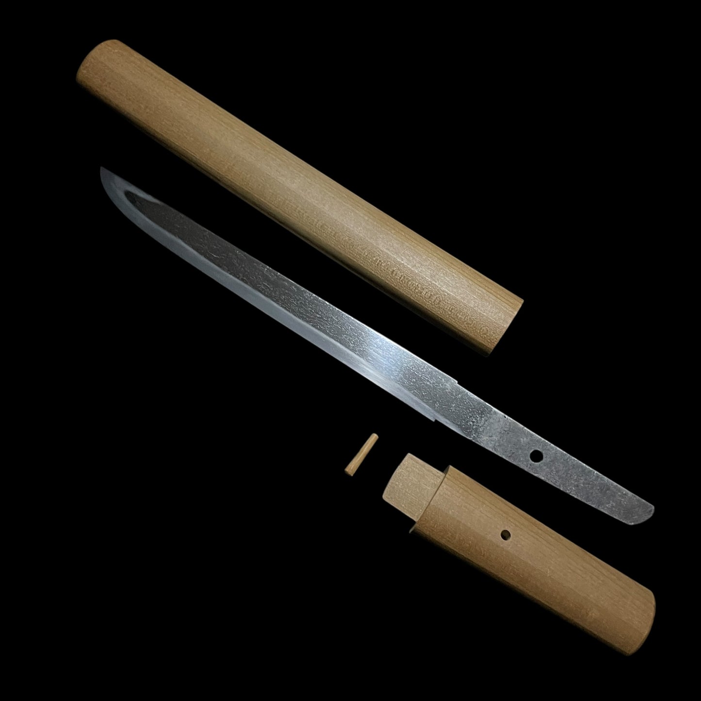 Ichimaru 一丸 signed TANTO, Masamehada 柾目肌, Shinshinto 新々刀, NBTHK Certificate