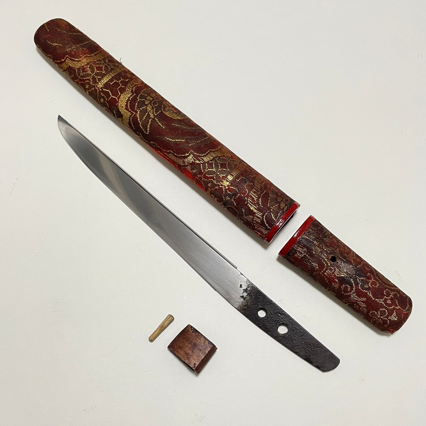 Chounsai Tsunatoshi 長運斎綱俊, Banzai Tsunatoshi July 1825 signed, Kaiken TANTO