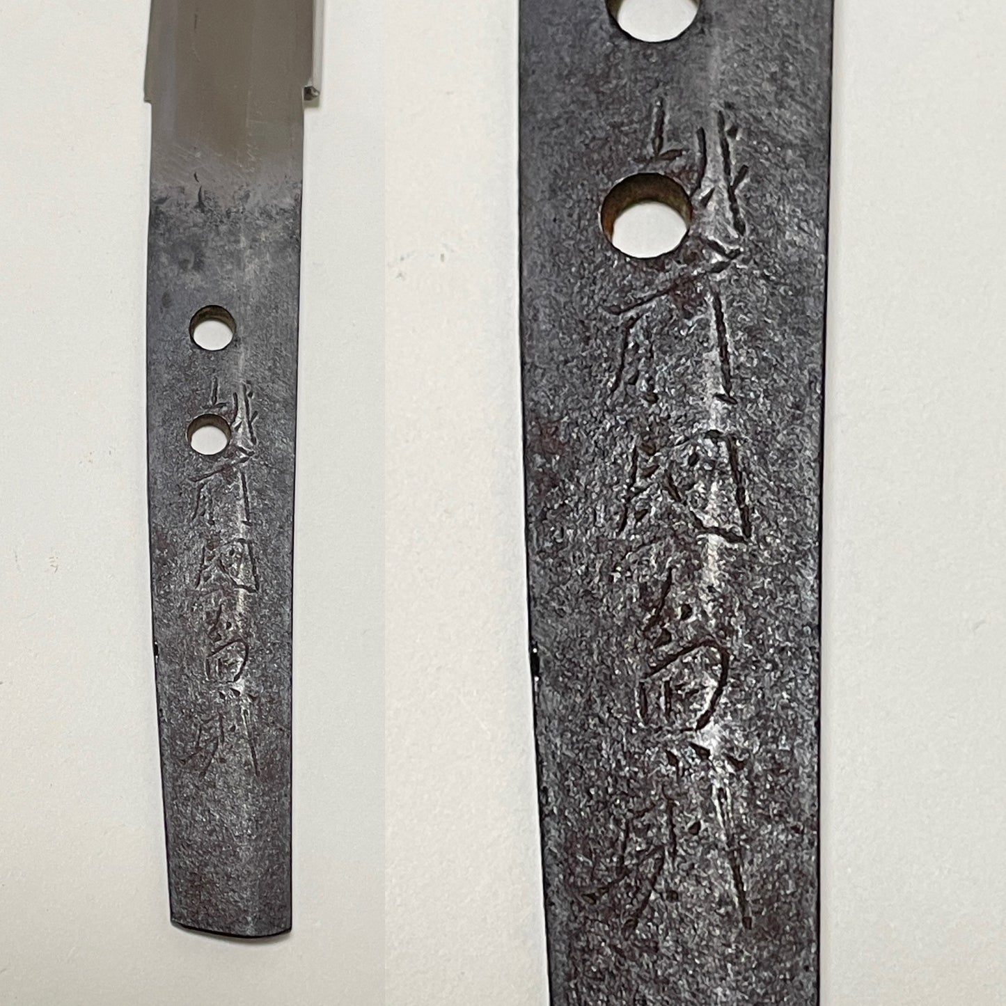 Echizenkoku Kanenori 越前国兼則 signed Wakizashi, Bee Menuki and Iron Fittings