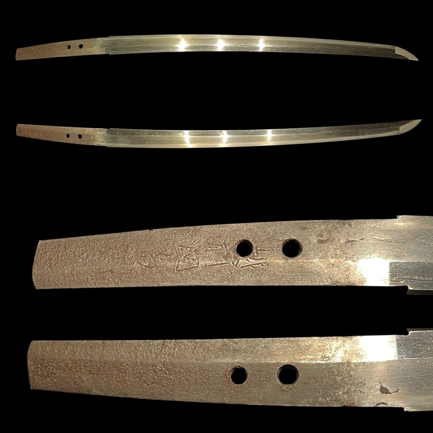 Echizenkoku Kanenori 越前国兼則 signed Wakizashi, Bee Menuki and Iron Fittings