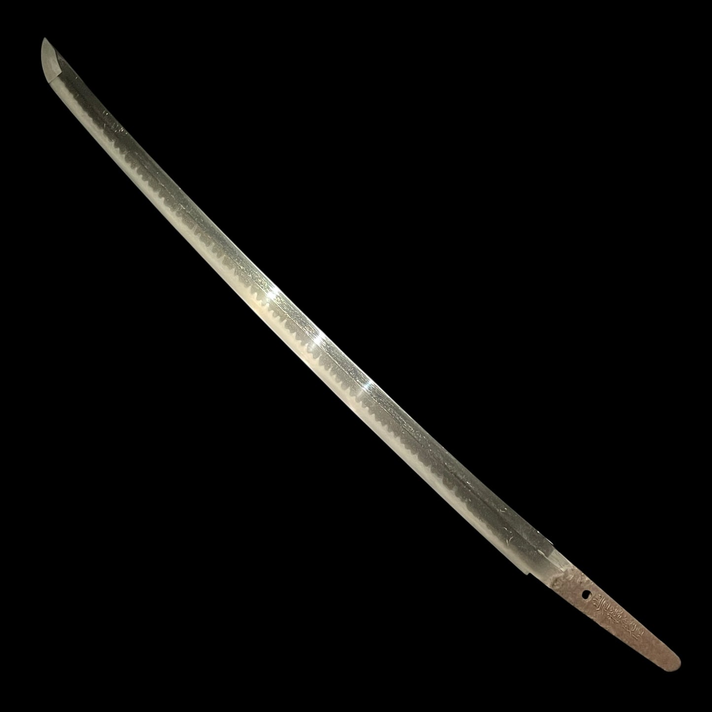 Ganmaku Ujinobu 岩捲氏信 signed Rugged Long WAKIZASHI in Shirasaya