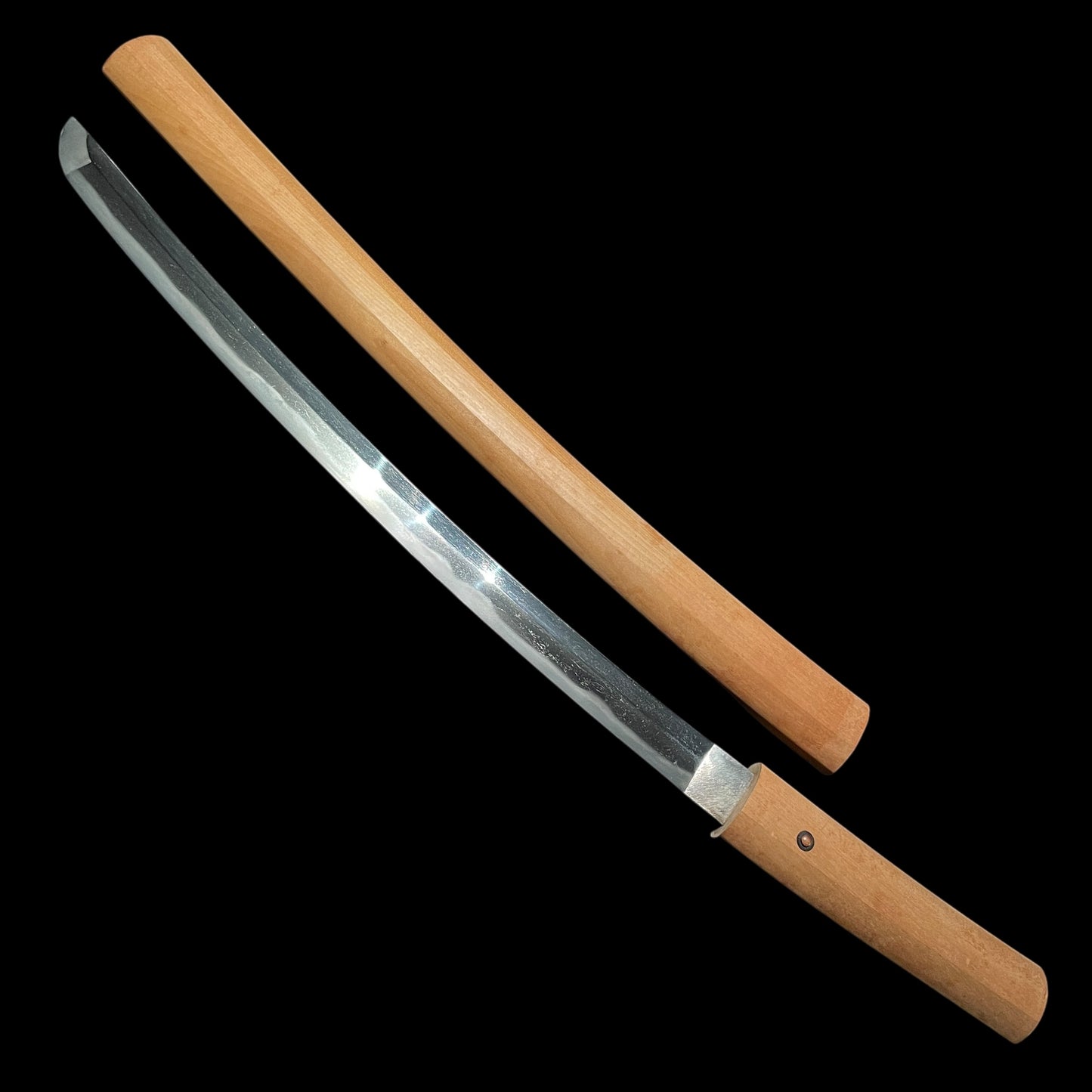 Yasutsugu 康継 signed Short WAKIZASHI, Edo period, Nagasa: 422mm (16.61in)