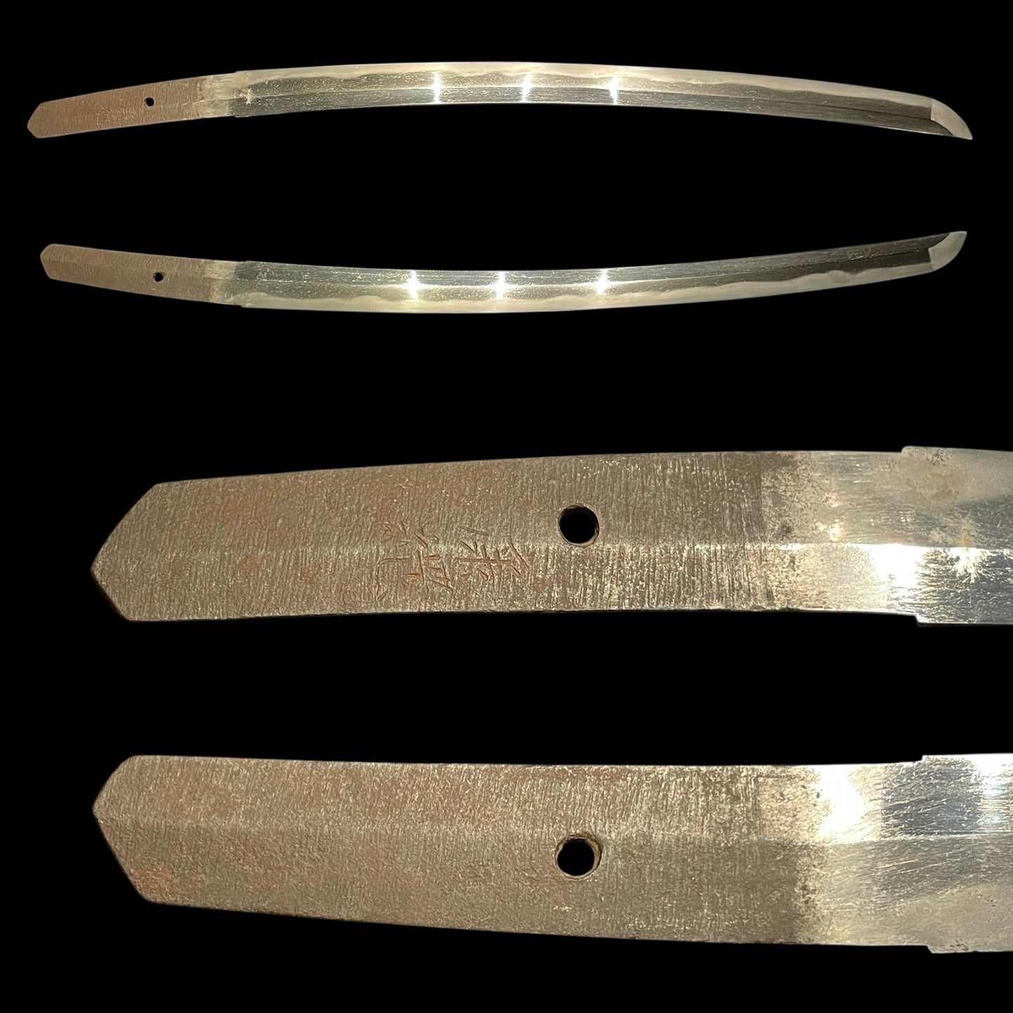 Yasutsugu 康継 signed Short WAKIZASHI, Edo period, Nagasa: 422mm (16.61in)