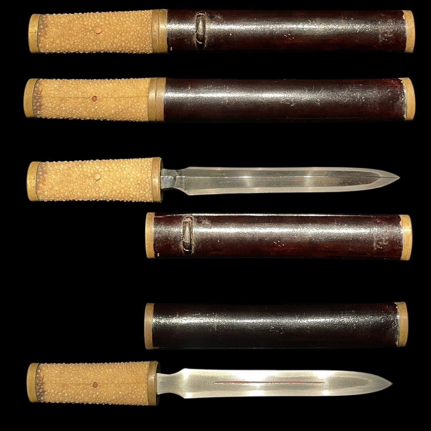 Hirasankaku-Yari 平三角槍 in Tanto Koshirae, Sho 正 signed, Edo period