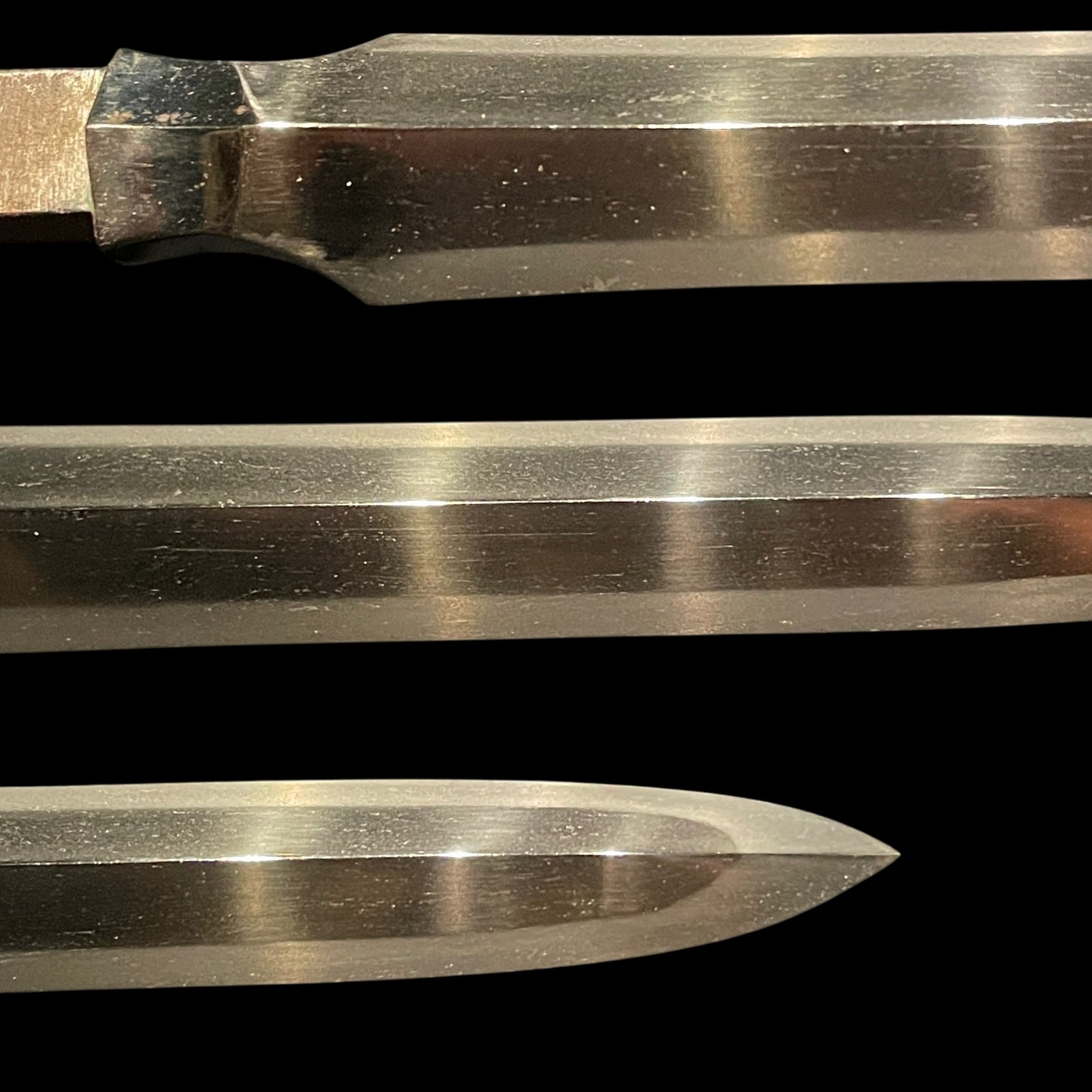 Hirasankaku-Yari 平三角槍 in Tanto Koshirae, Sho 正 signed, Edo period