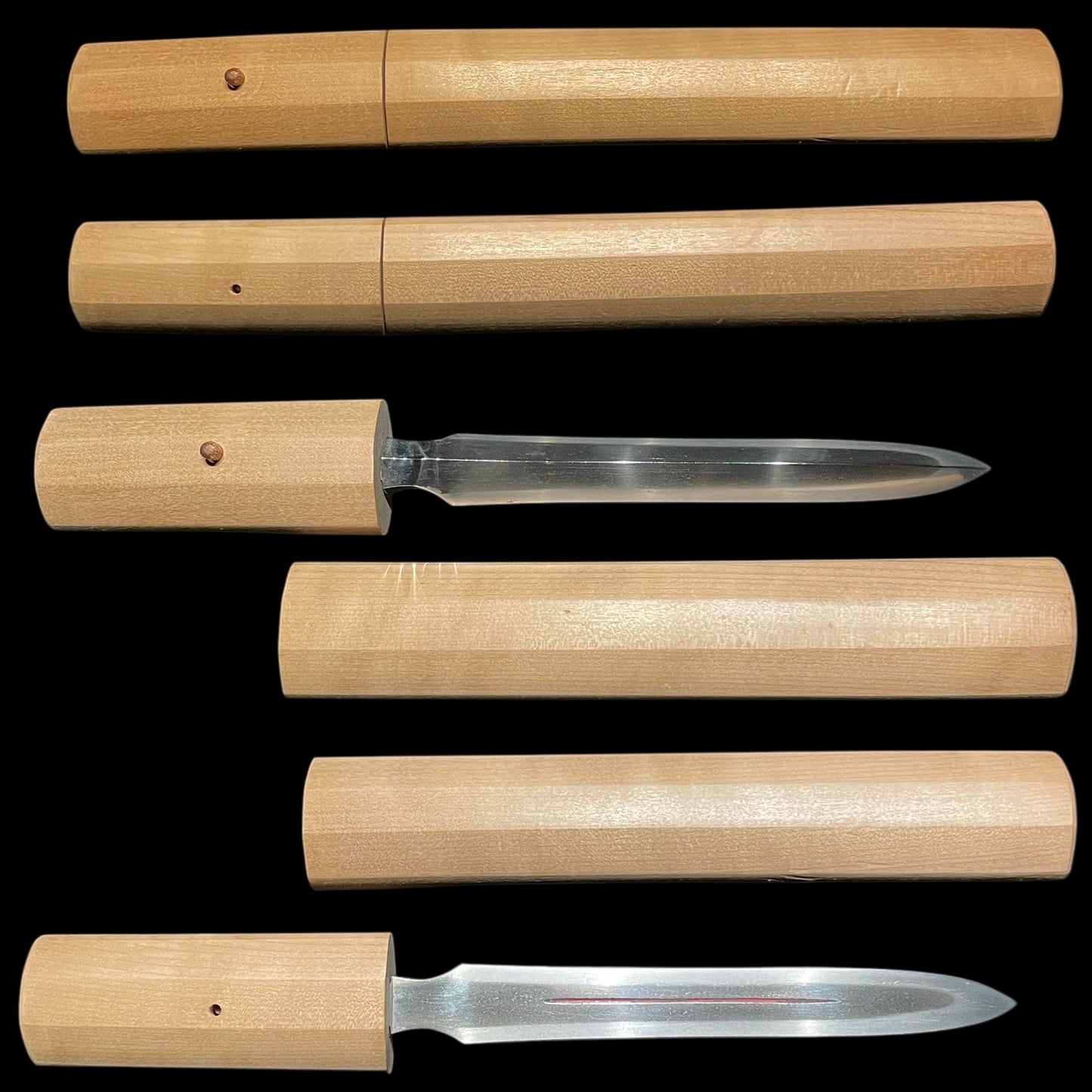 Hirasankaku-Yari 平三角槍 in Tanto Koshirae, Sho 正 signed, Edo period