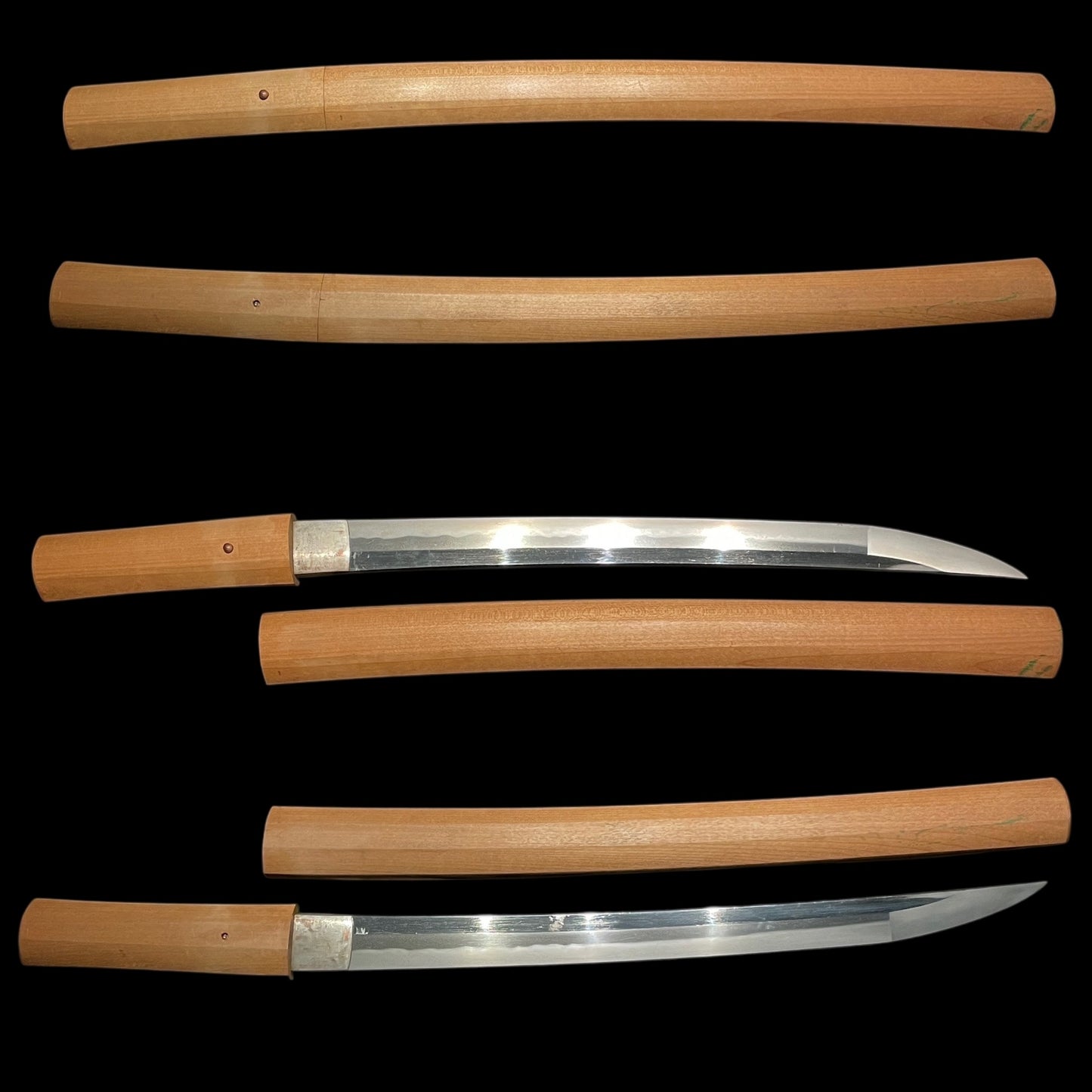 Ookissaki 大切先 WAKIZASHI, Wide blade, Late Edo Bakumatsu period mumei