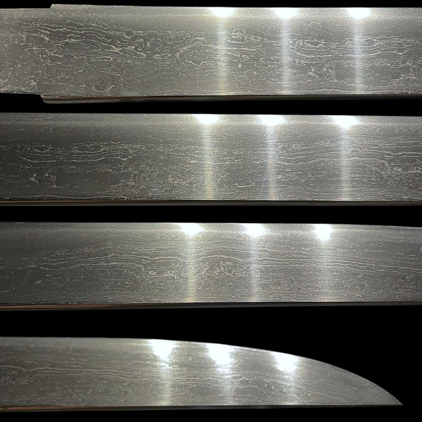 KATAKIRIHA-ZUKURI 片切刃造 HADAMONO 肌物 Tanto, Uda Kunimune 宇多国宗 signed