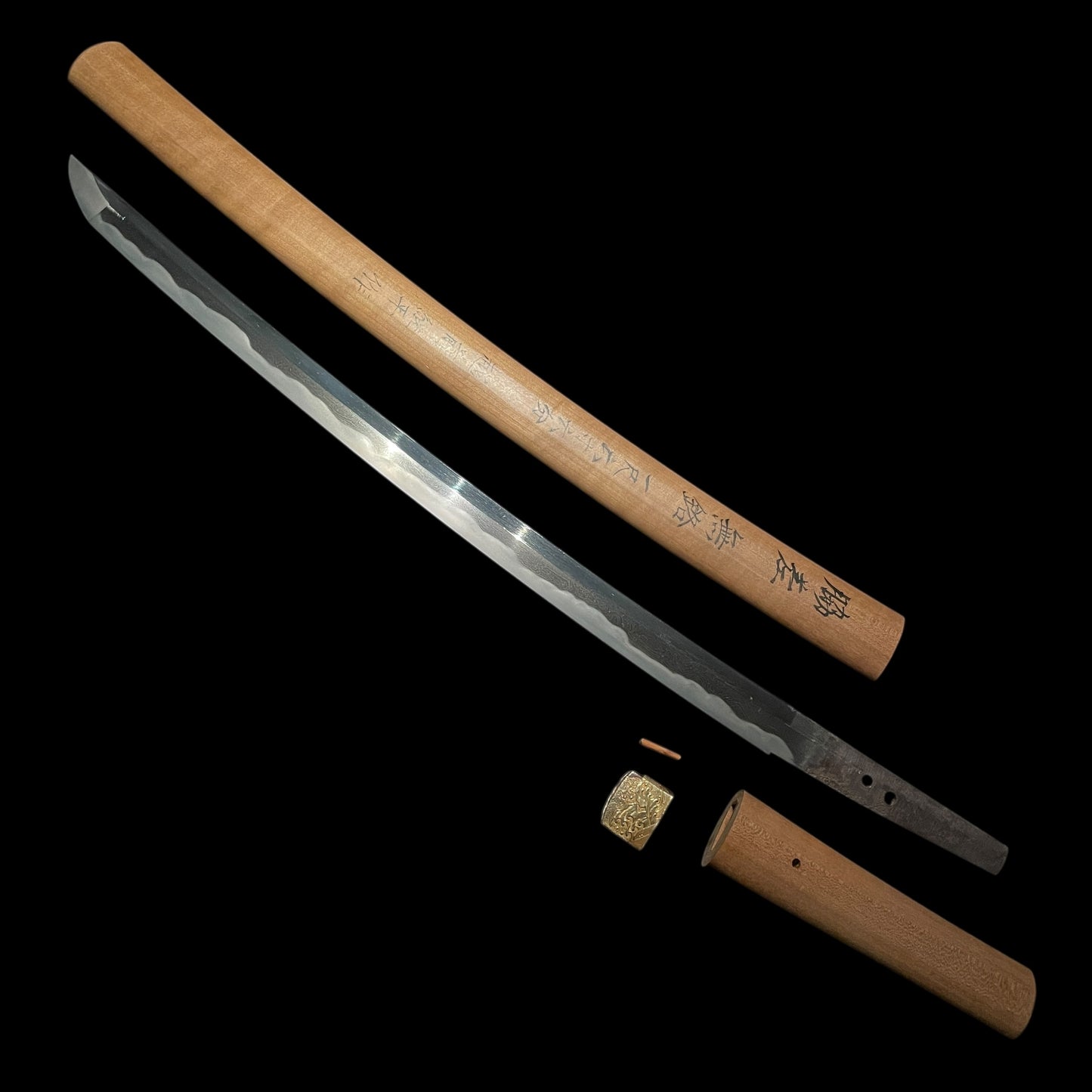 AYASUGIHADA 綾杉肌, Oohadamono 大肌物 WAKIZASHI, 越前継平 Echizen Tsuguhira