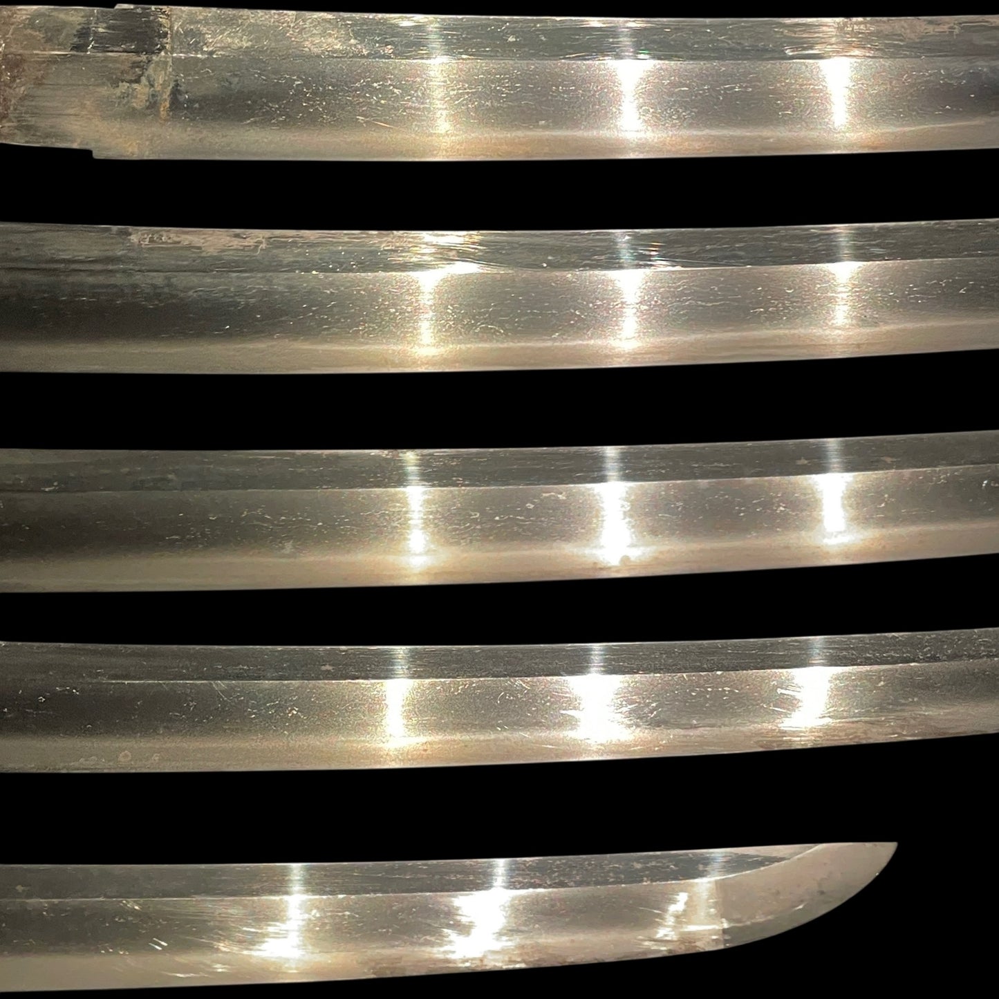 Landscape Fuchikashira 風景図縁頭, Oozori Wakizashi,  Signed Tsuba, Kashu Habaki