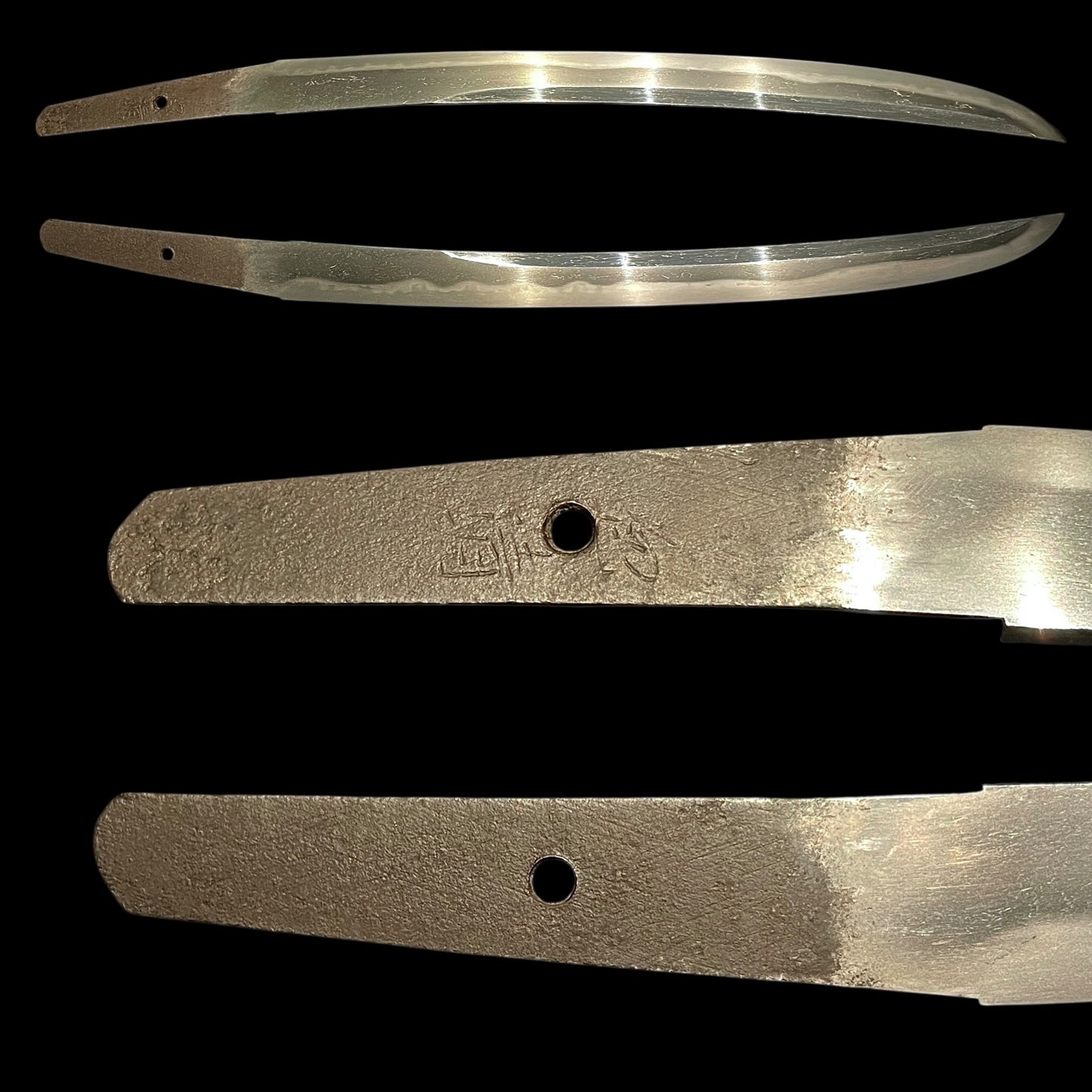 Unokubi-Zukuri 鵜首造 Wakizashi, Kanekiyo 兼清 signed, Muromachi period