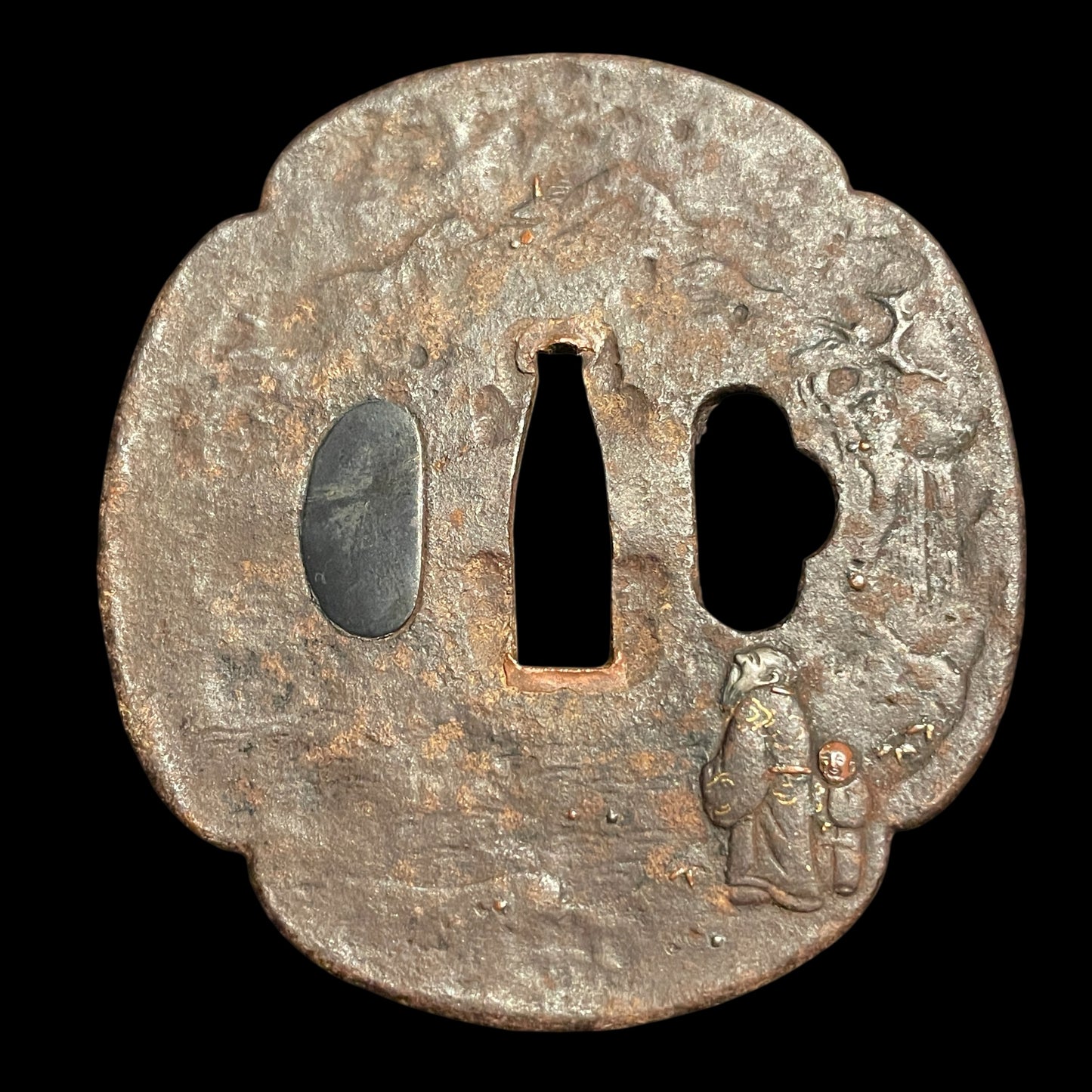 Chiyozuru 千代鶴 KATANA, Handachi Koshirae 半太刀拵, Late Nanbokucho period