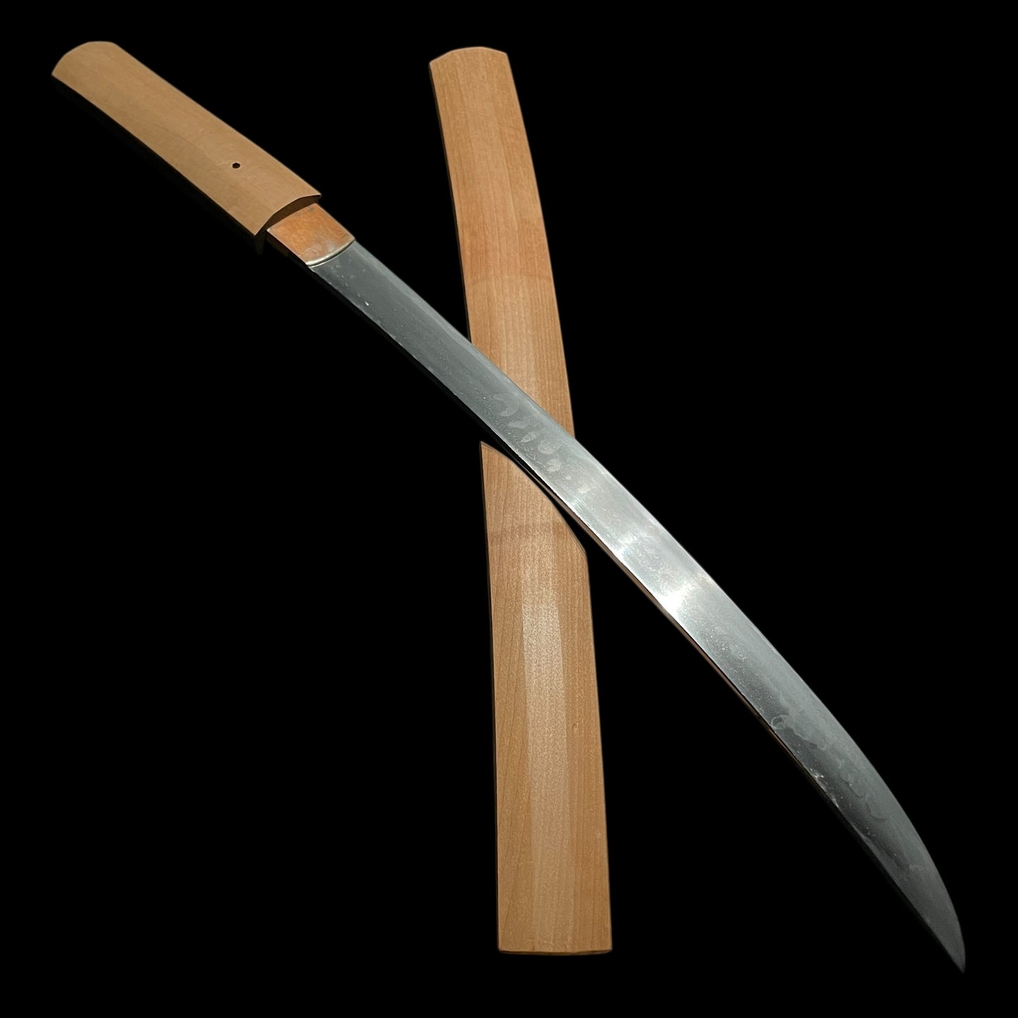 Hirazukuri 平造 WAKIZASHI, Yasushige 康重 signed, Muromachi period