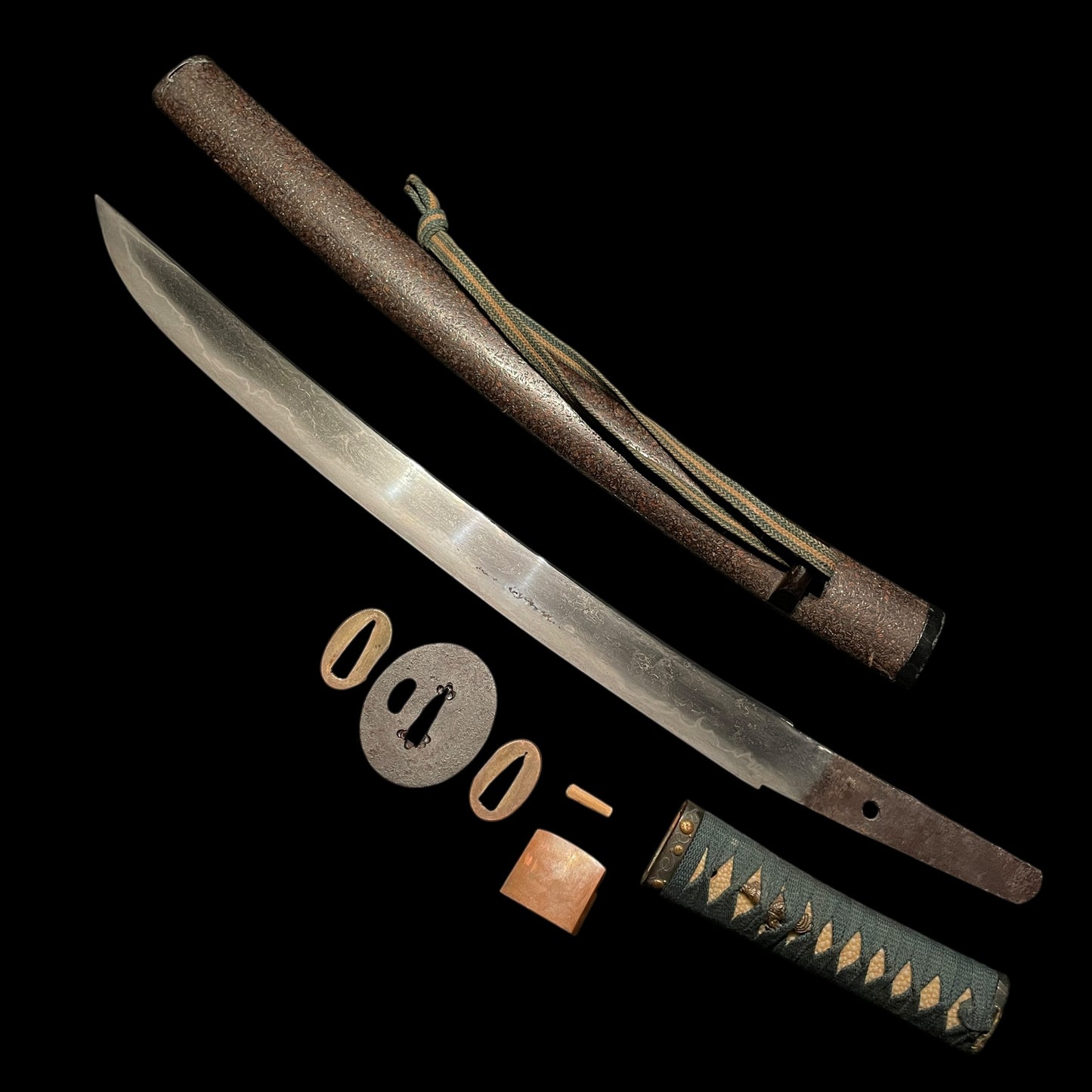 Hirazukuri Wakizashi 平造脇差, Wide blade, Edo period mumei