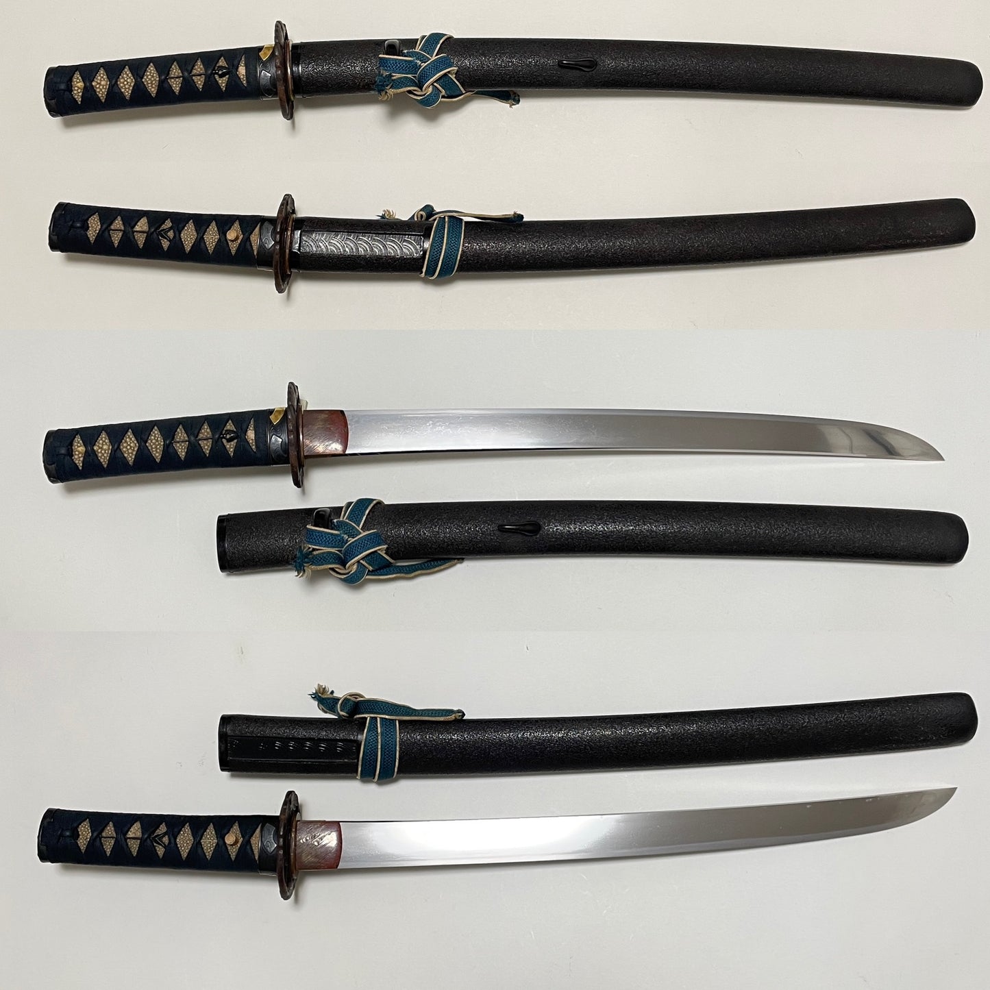 Hirazukuri Wakizashi, Yajiri Menuki, Choshuju Yuken signed TSUBA, with Shirasaya