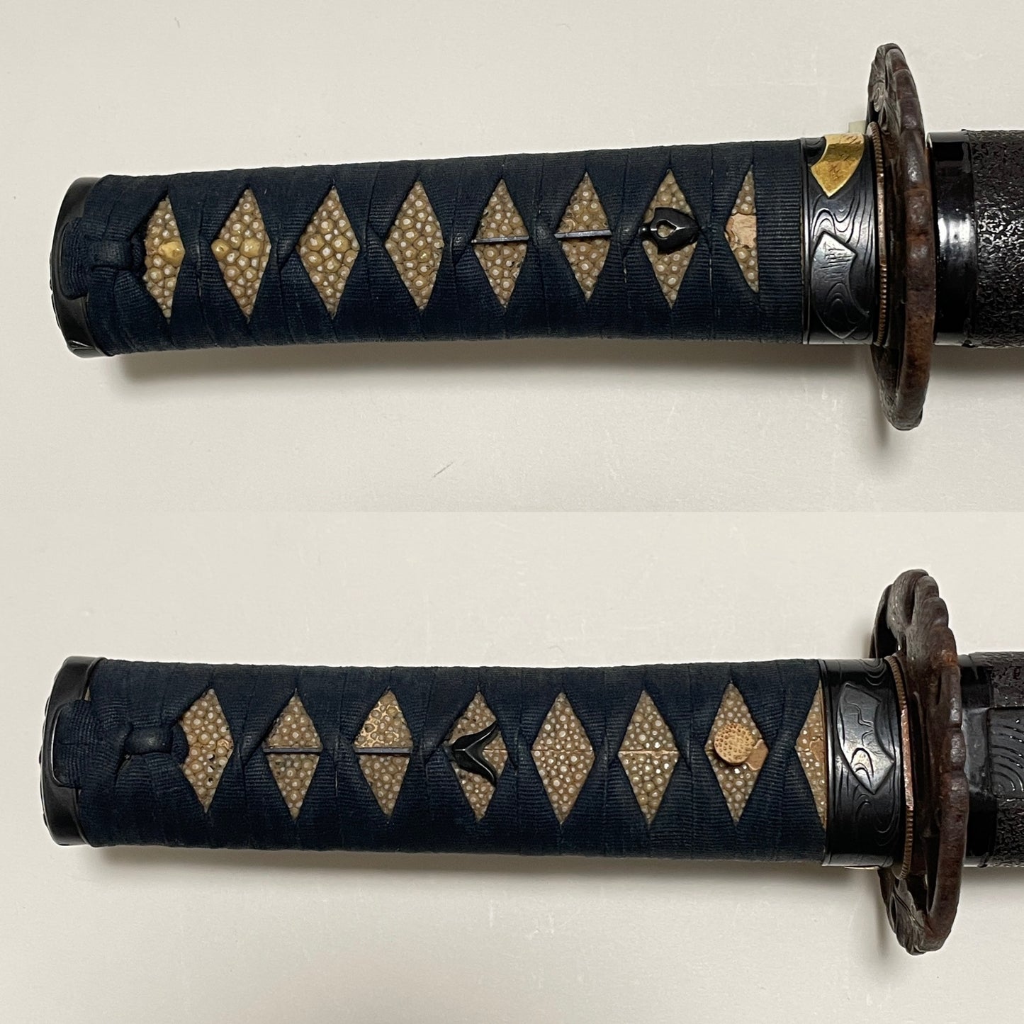 Hirazukuri Wakizashi, Yajiri Menuki, Choshuju Yuken signed TSUBA, with Shirasaya