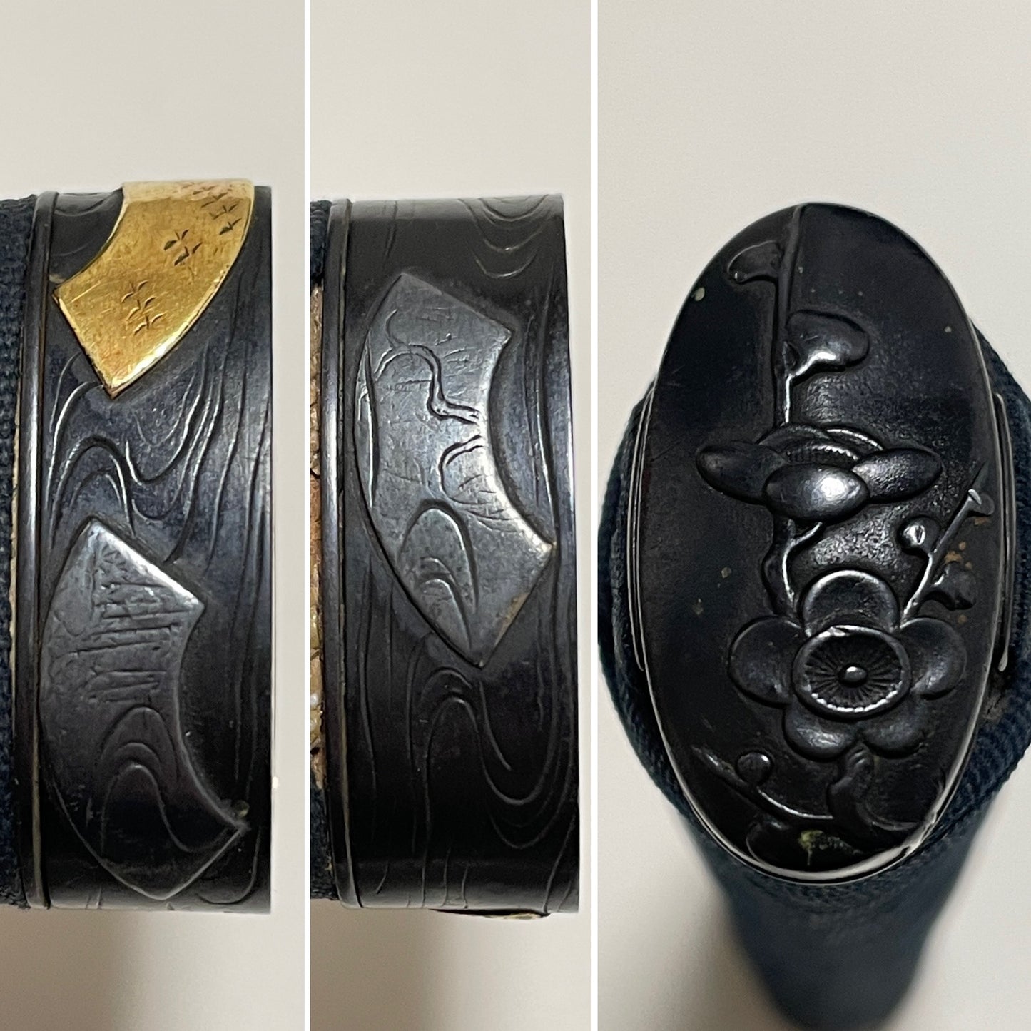 Hirazukuri Wakizashi, Yajiri Menuki, Choshuju Yuken signed TSUBA, with Shirasaya