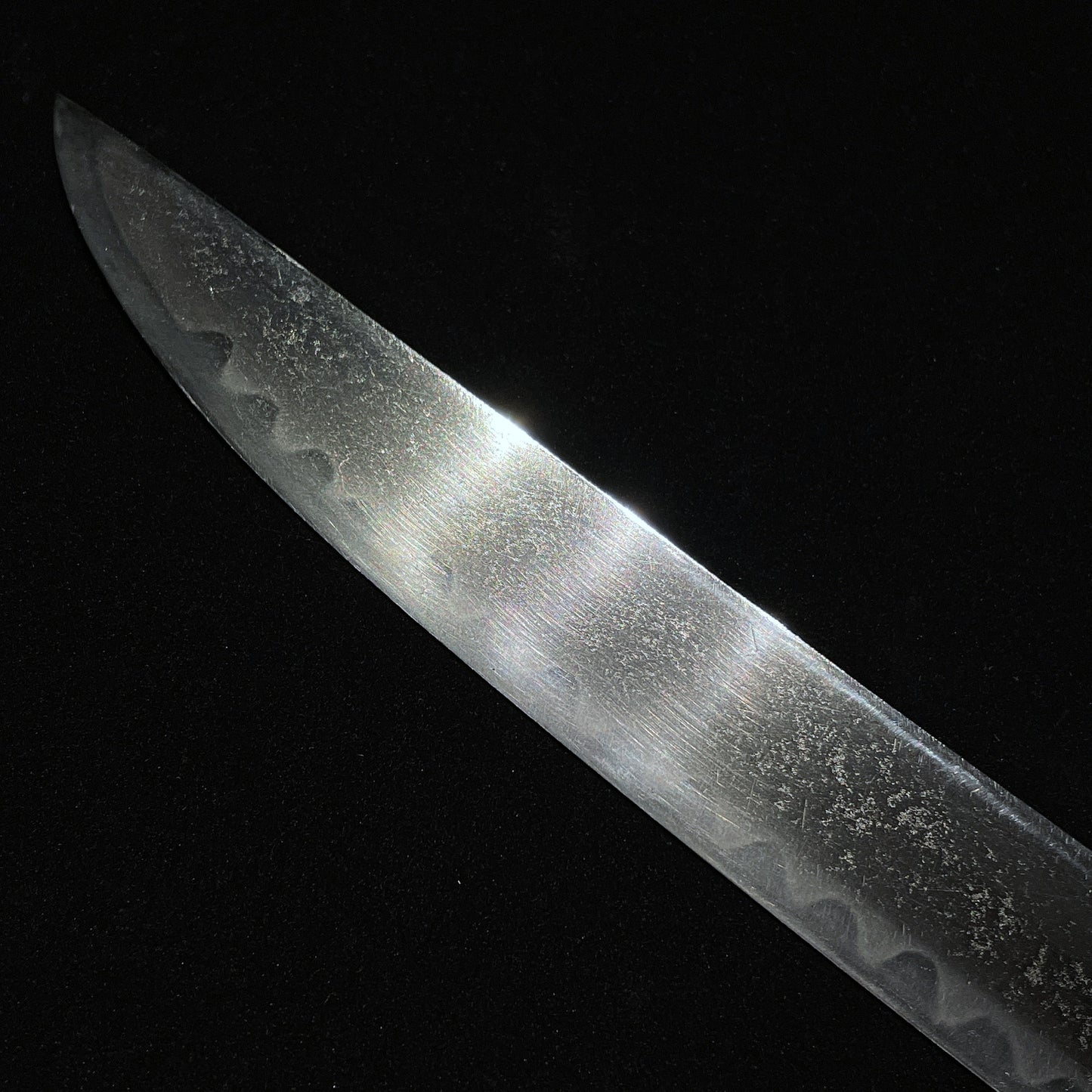 Red Sunnobi-Tanto 寸延短刀, with Kozuka, Large Kojiri, Edo period mumei