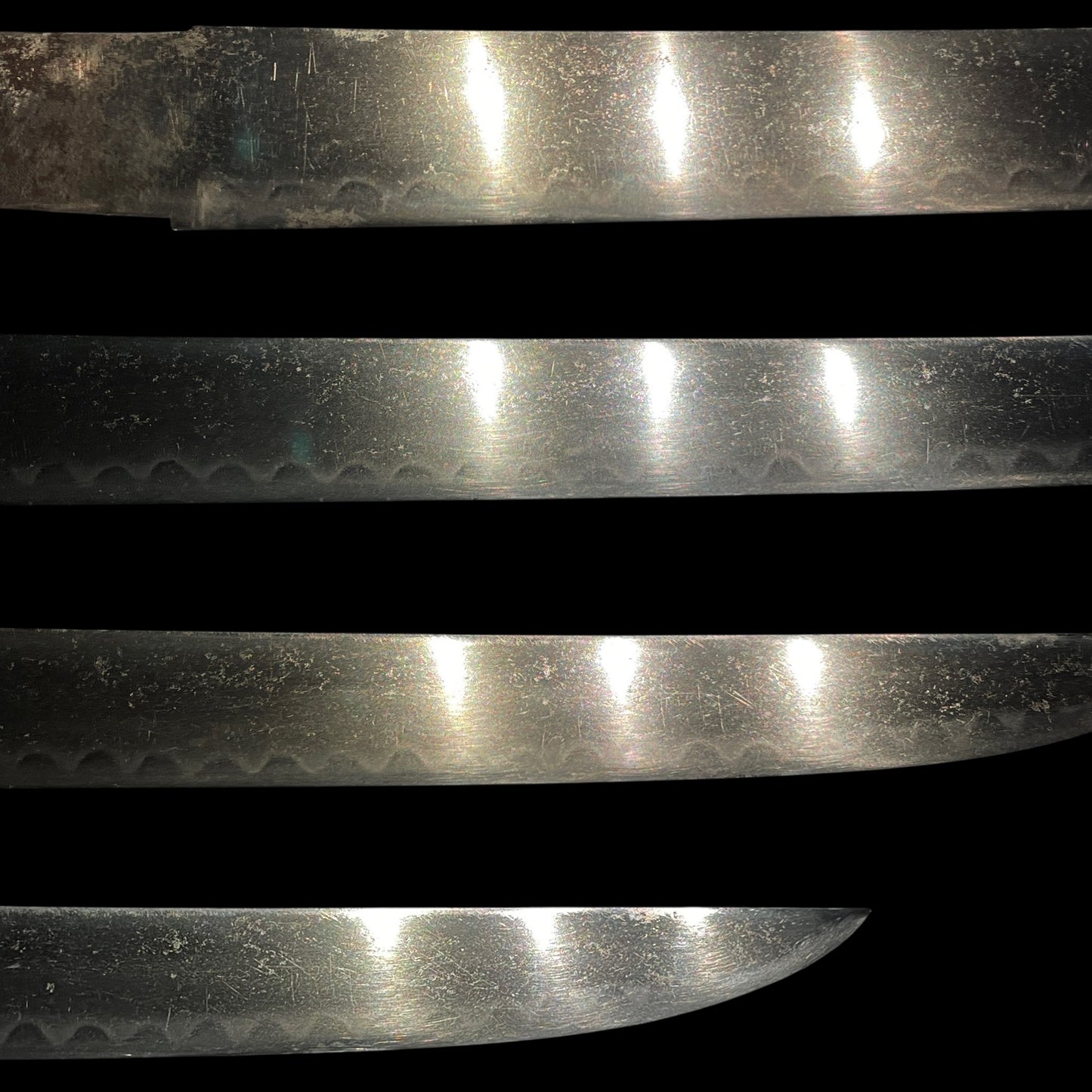 Red Sunnobi-Tanto 寸延短刀, with Kozuka, Large Kojiri, Edo period mumei