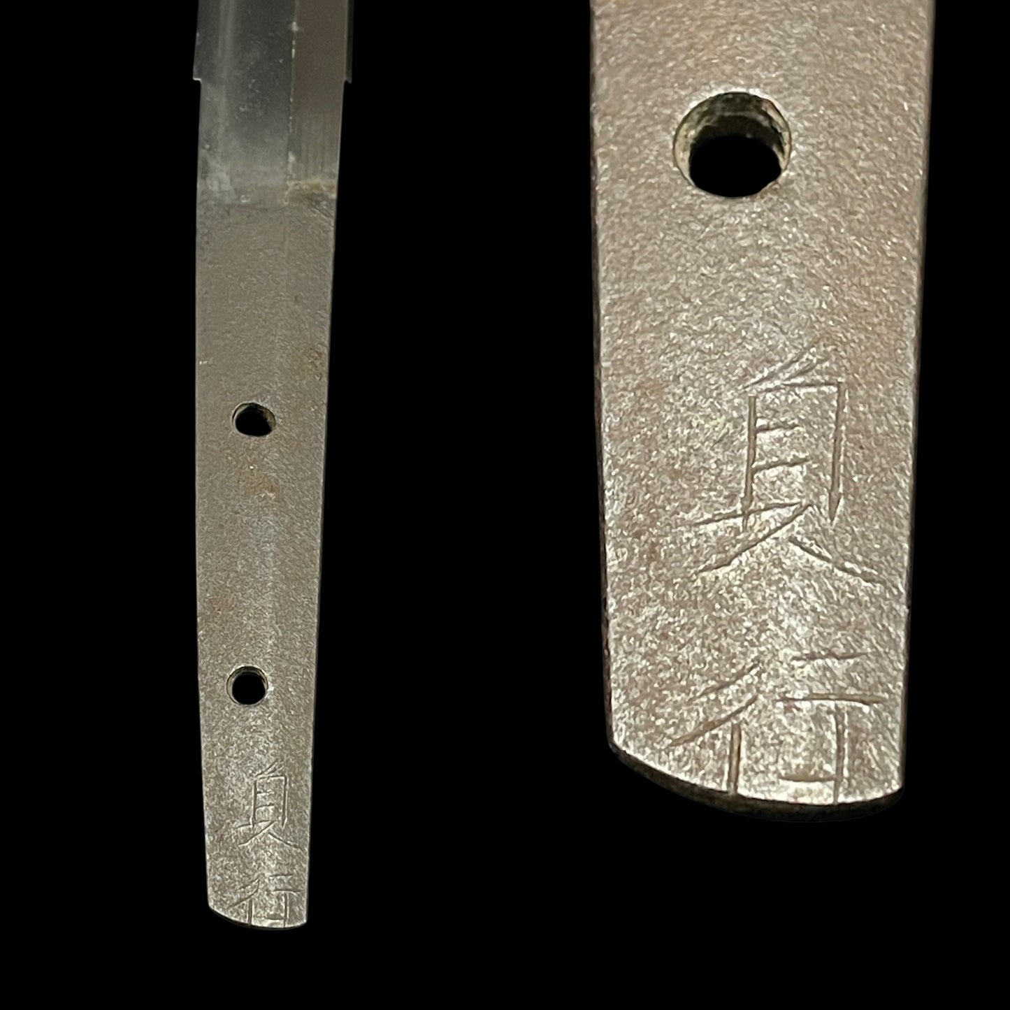 Tengu-Kashira 貞行 Sadayuki signed Wakizashi, Tsuchiya Shomin 土屋正珉 signed Fuchi