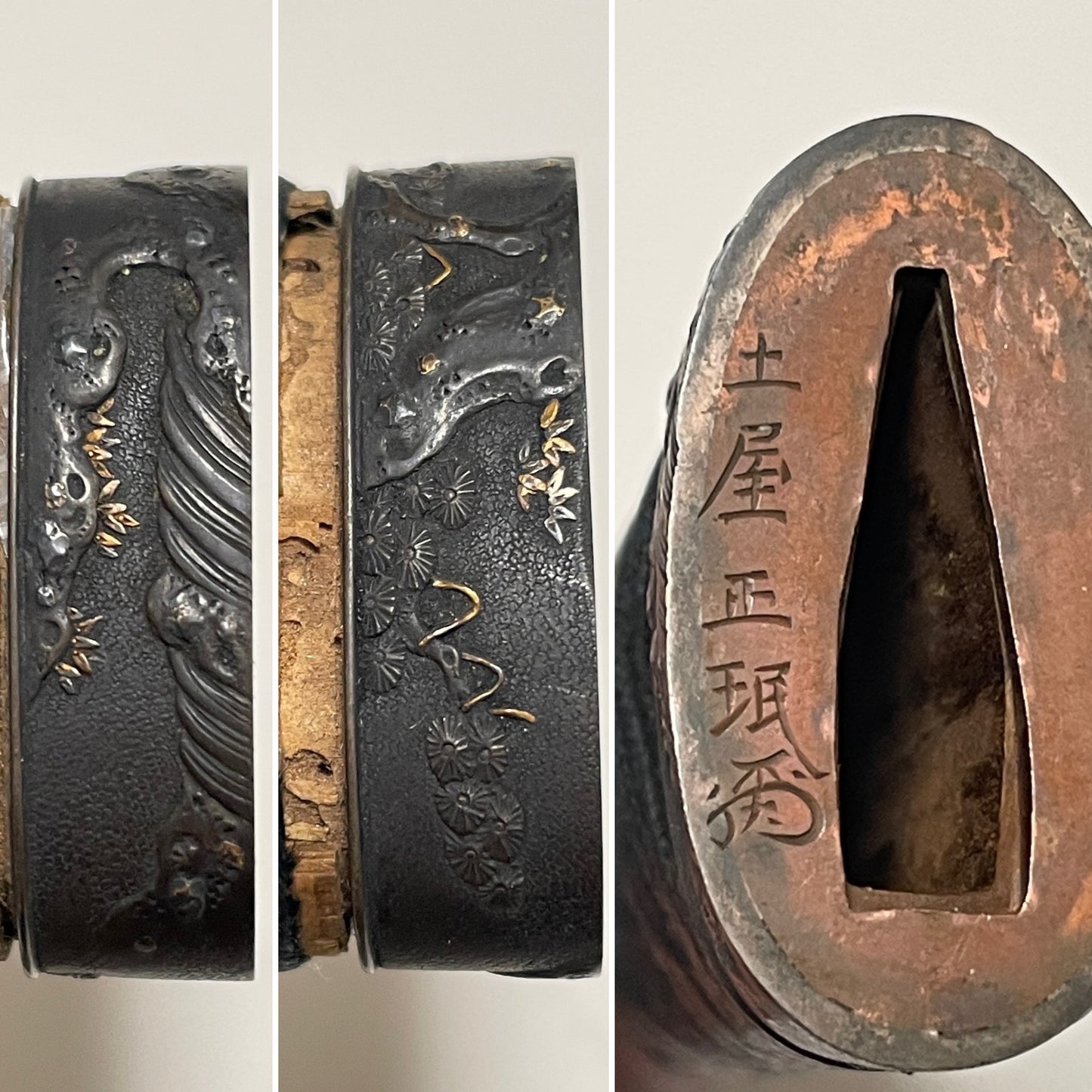 Tengu-Kashira 貞行 Sadayuki signed Wakizashi, Tsuchiya Shomin 土屋正珉 signed Fuchi