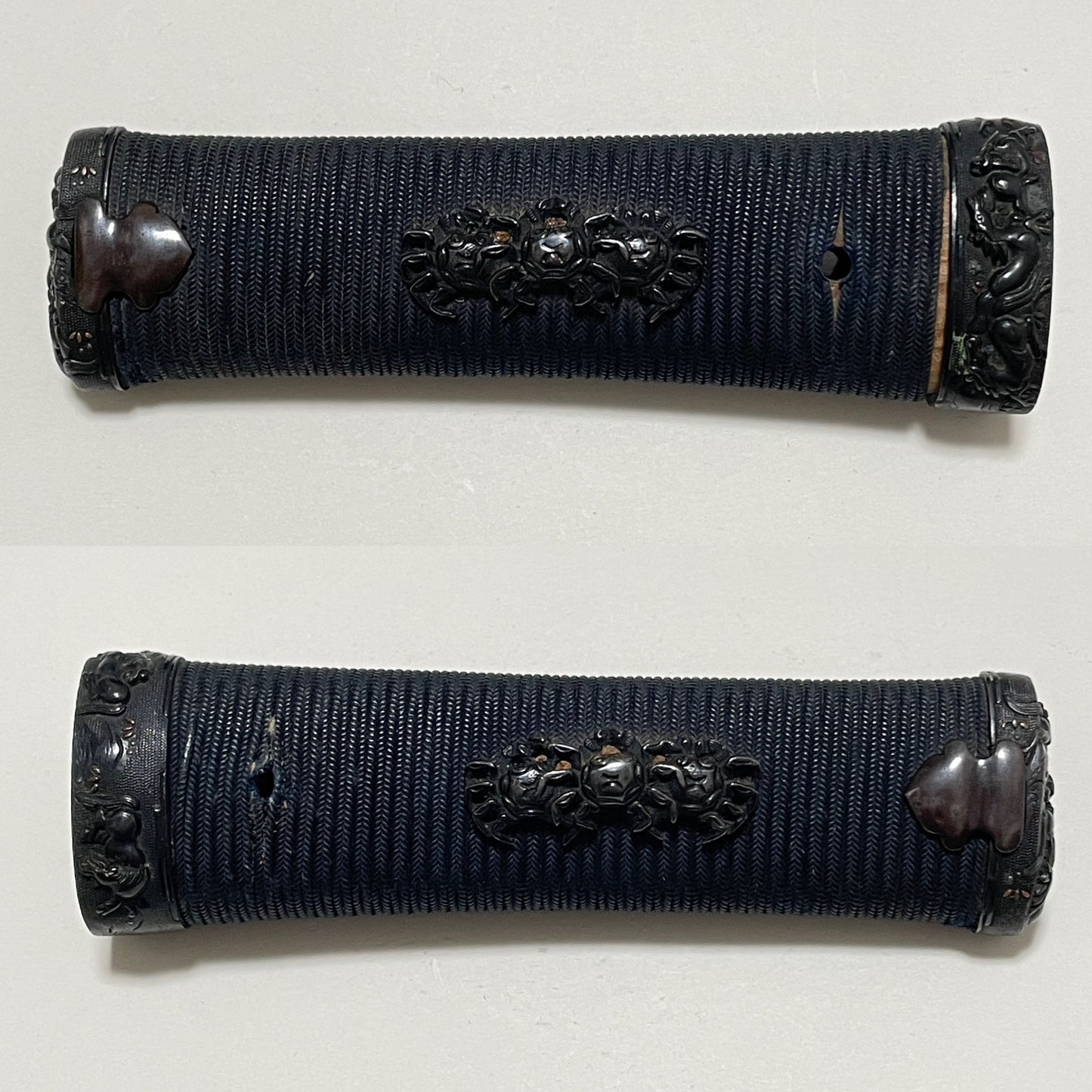 印籠刻鞘拵 Inrokizamisaya Koshirae, Ujifusa 氏房 signed TANTO, Muromachi period