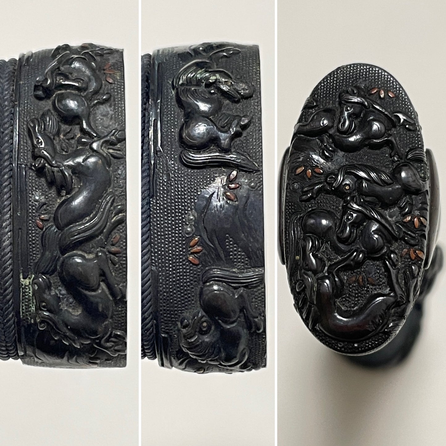 印籠刻鞘拵 Inrokizamisaya Koshirae, Ujifusa 氏房 signed TANTO, Muromachi period