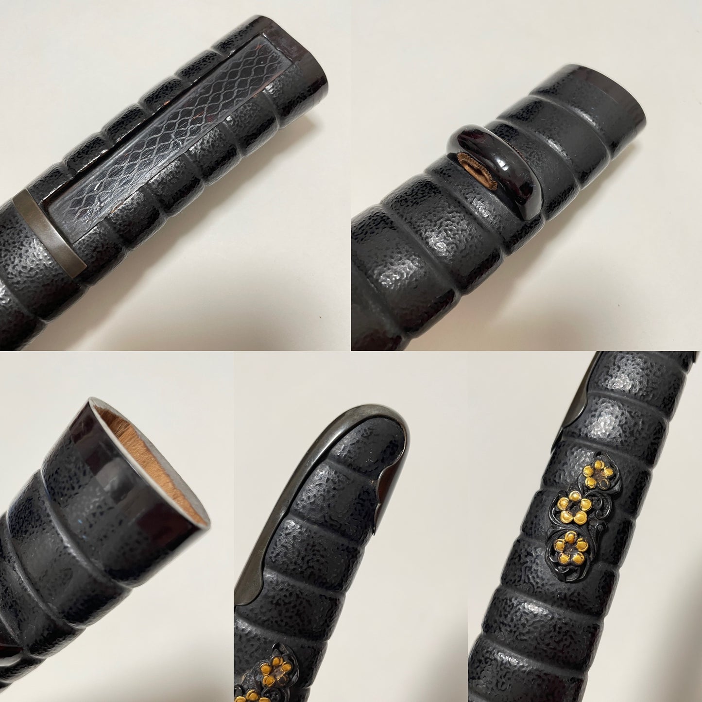 印籠刻鞘拵 Inrokizamisaya Koshirae, Ujifusa 氏房 signed TANTO, Muromachi period