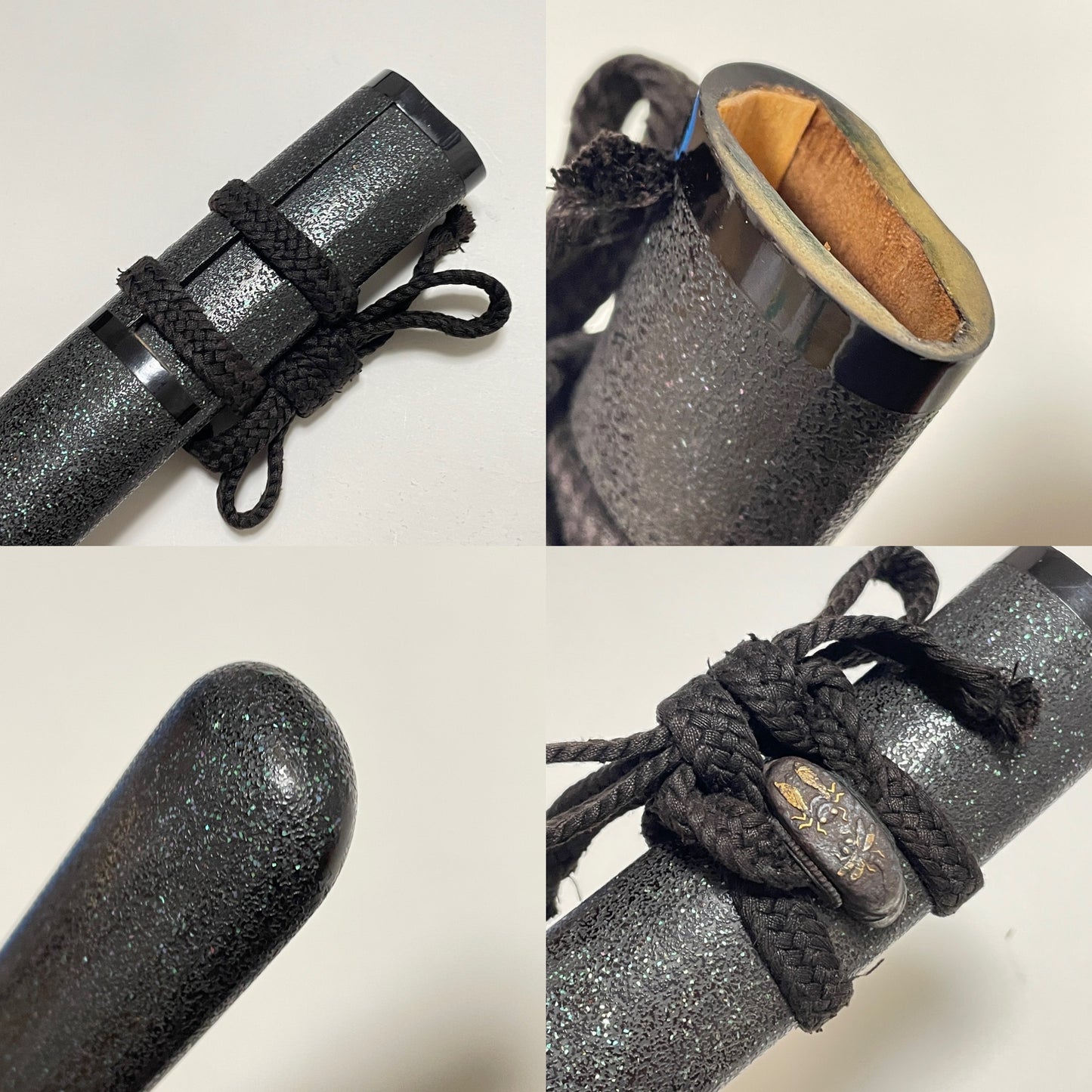 Fuyuhiro 冬広 Shobuzukuri TANTO, Raijin Kozuka 雷神小柄, Muromachi period