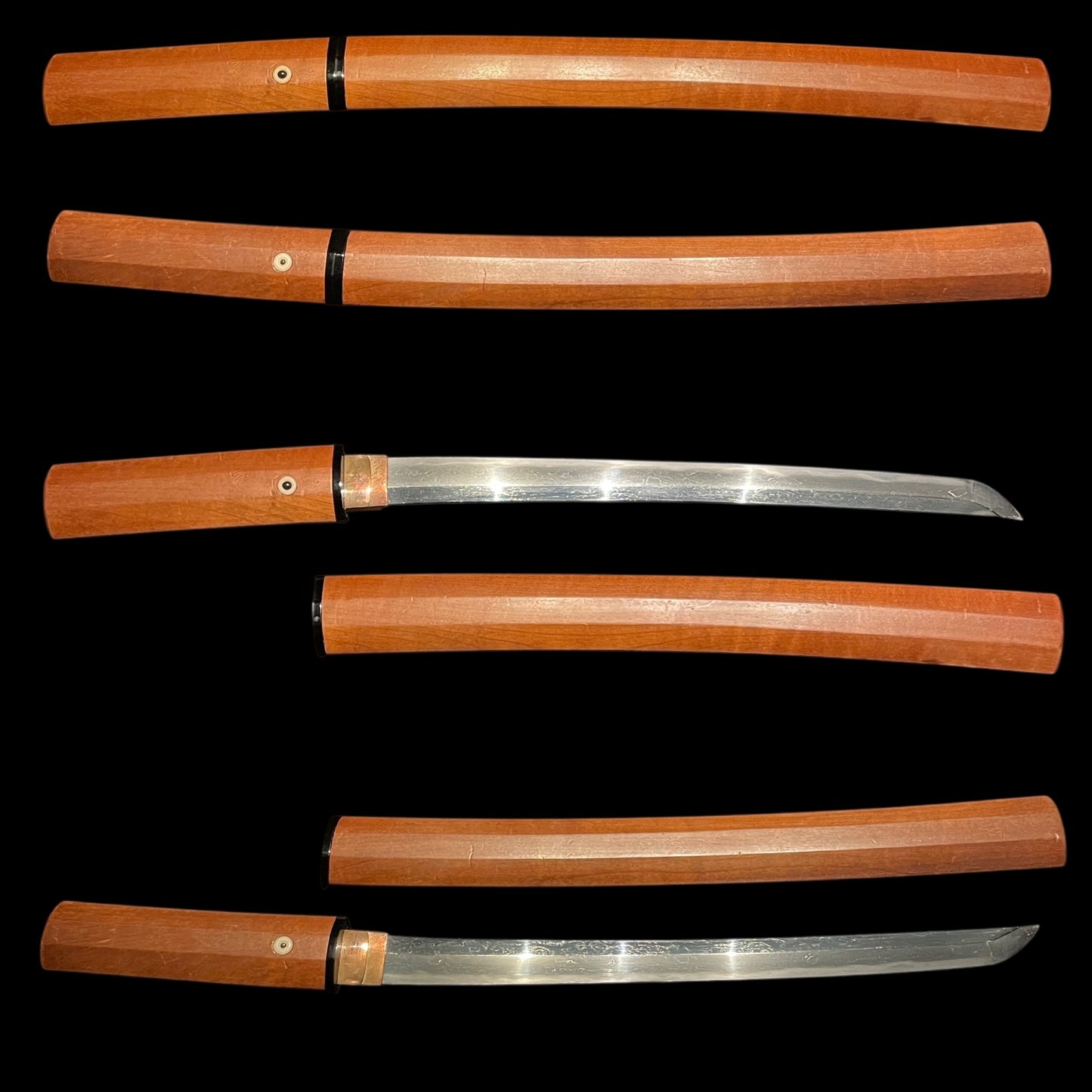 KIKUMON 菊紋, Iganokami Kinmichi 伊賀守金道 signed Wakizashi, Early Edo period