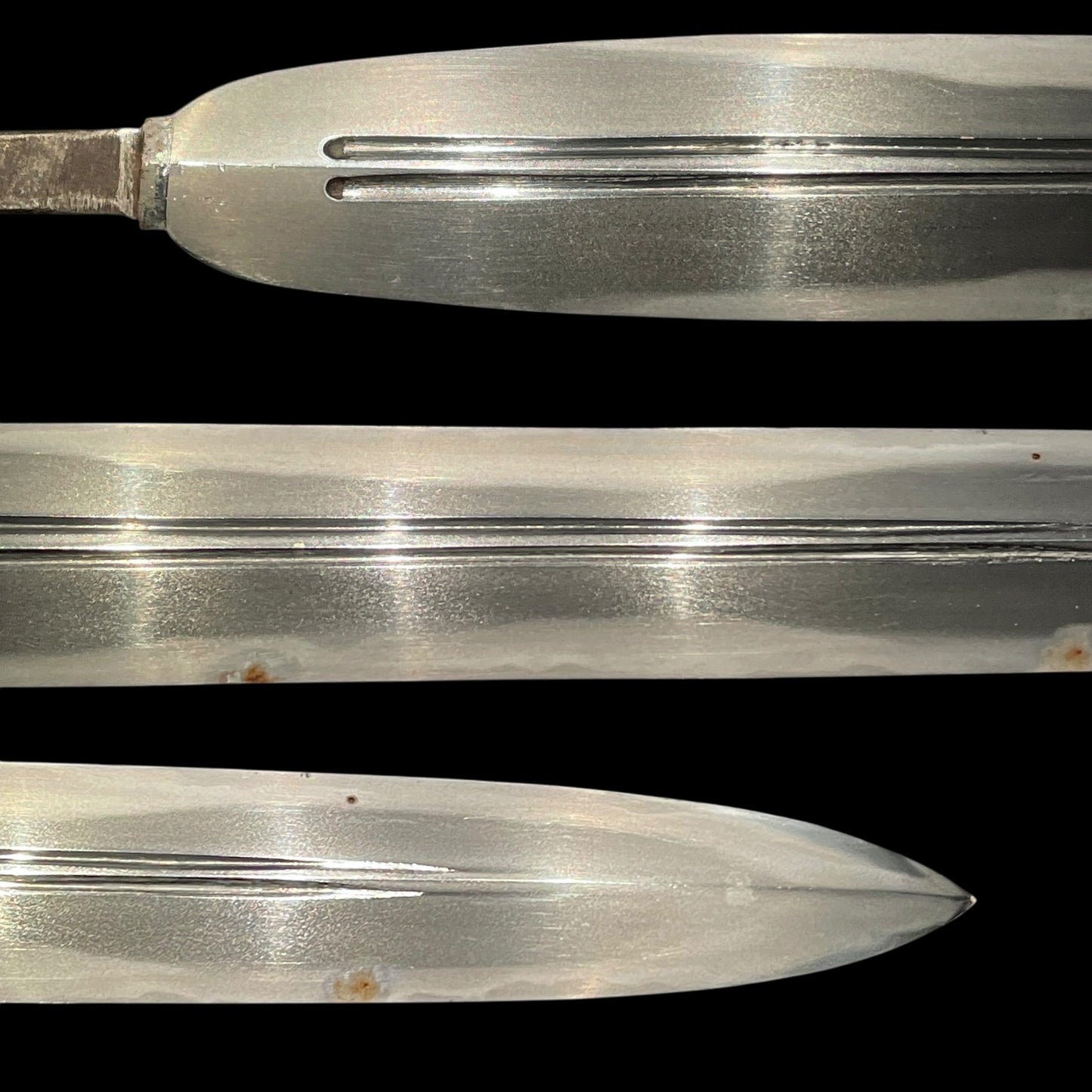 両鎬笹穂槍 Ryoshinogi Sasaho Yari, 二筋樋 Futasujihi, Edo period mumei