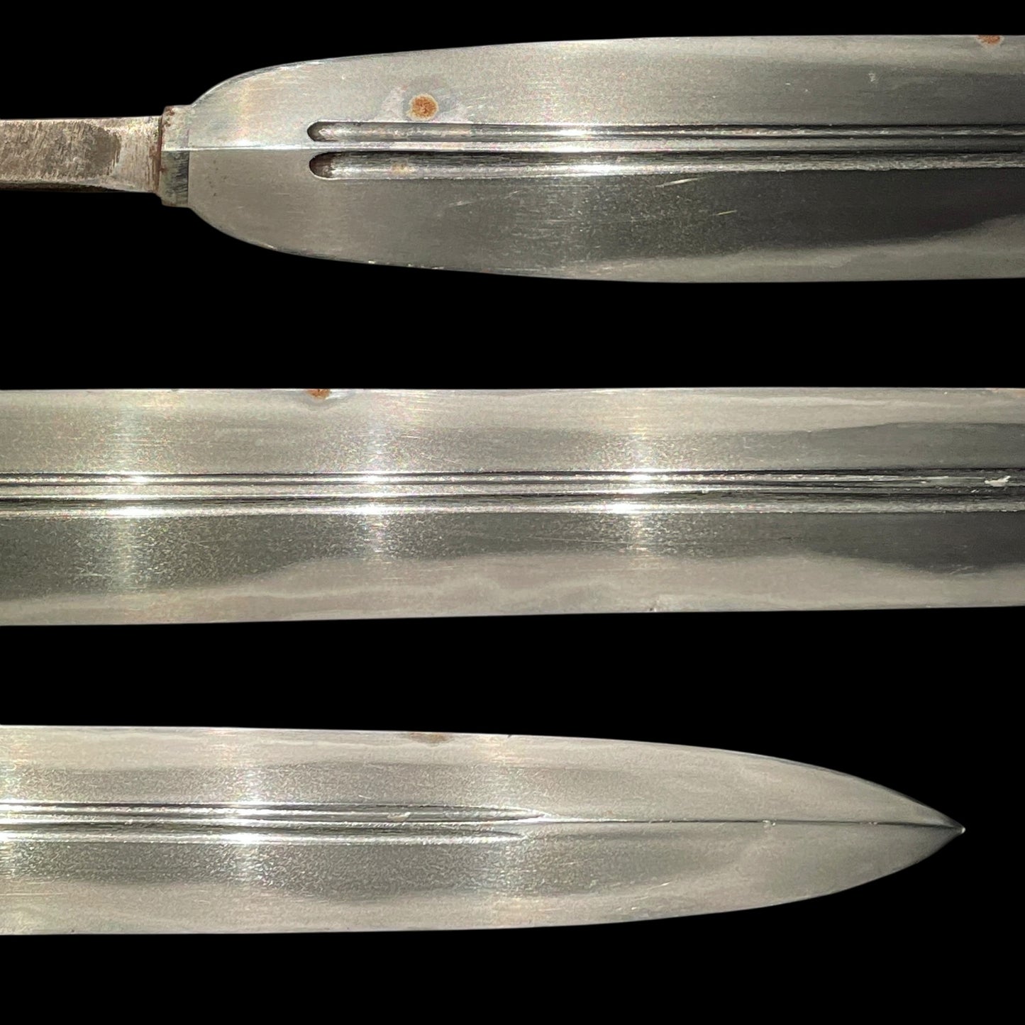 両鎬笹穂槍 Ryoshinogi Sasaho Yari, 二筋樋 Futasujihi, Edo period mumei