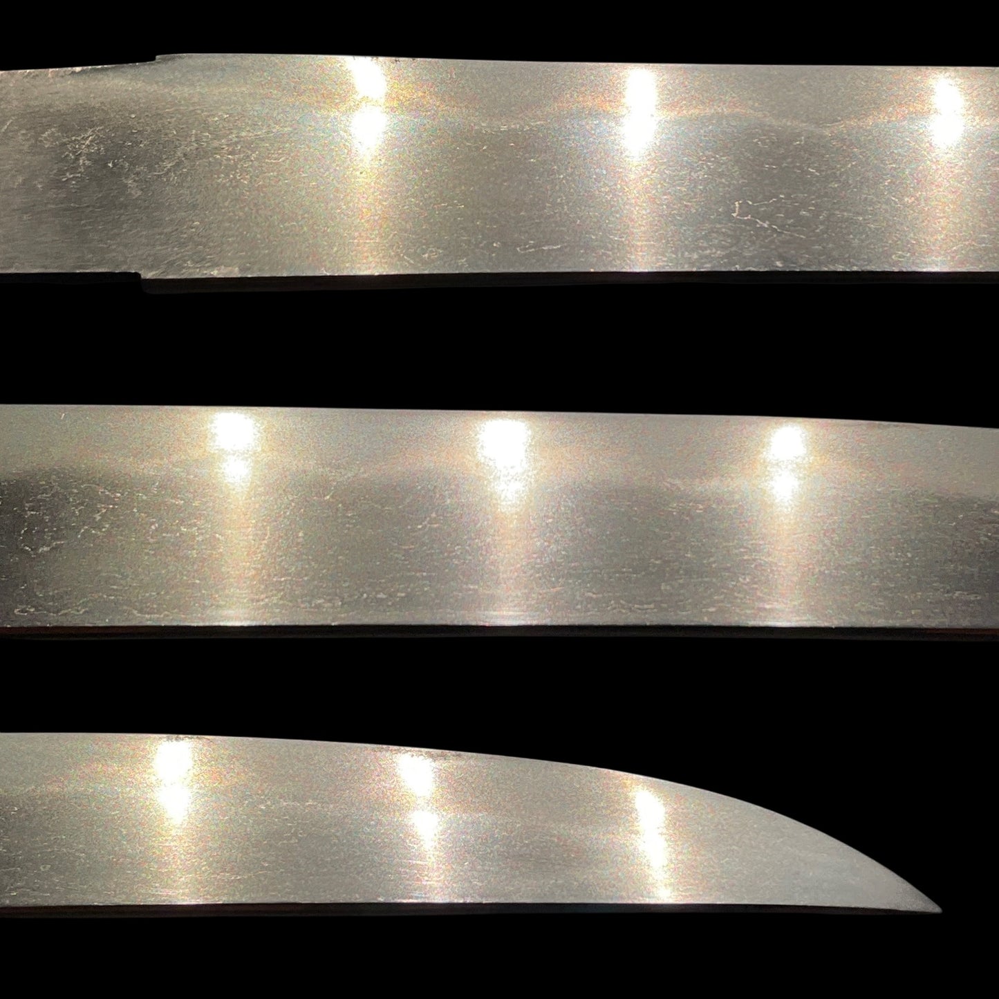 Horse Menuki Black TANTO, Hirazukuri Blade, Edo period mumei