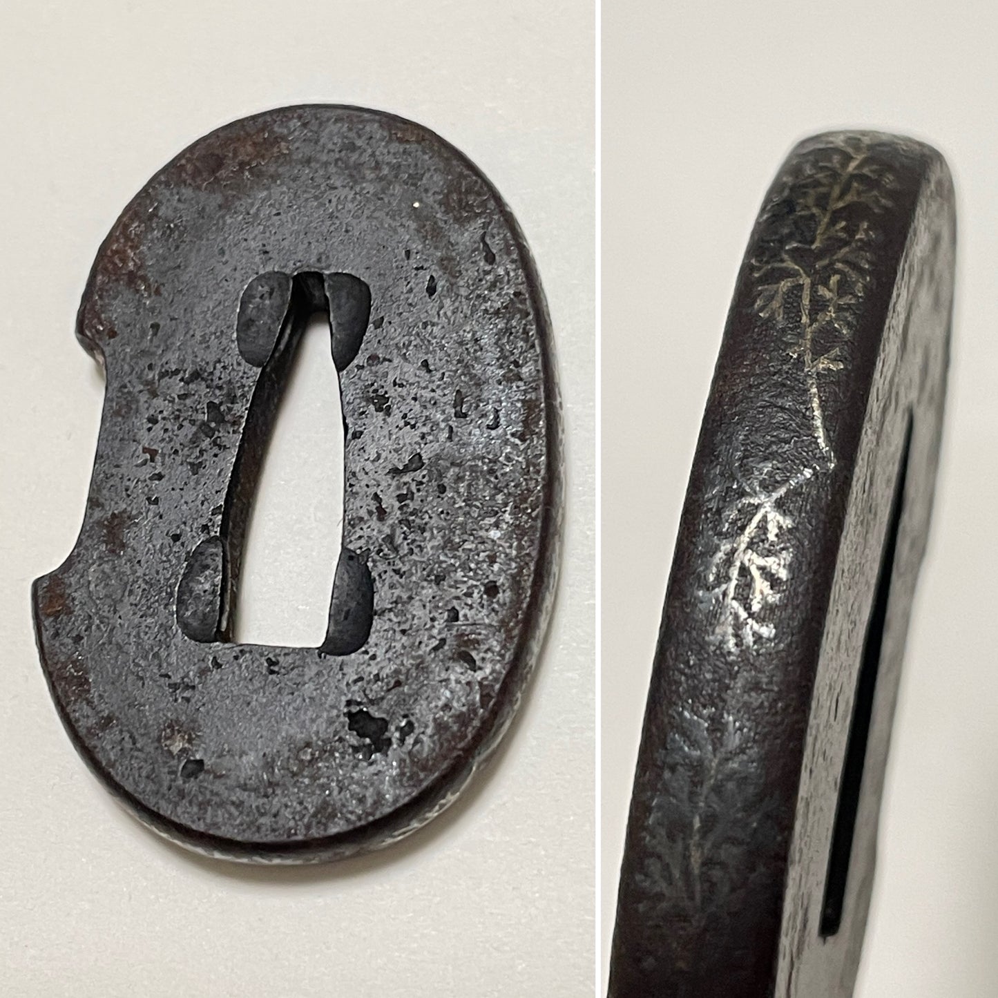 Horse Menuki Black TANTO, Hirazukuri Blade, Edo period mumei