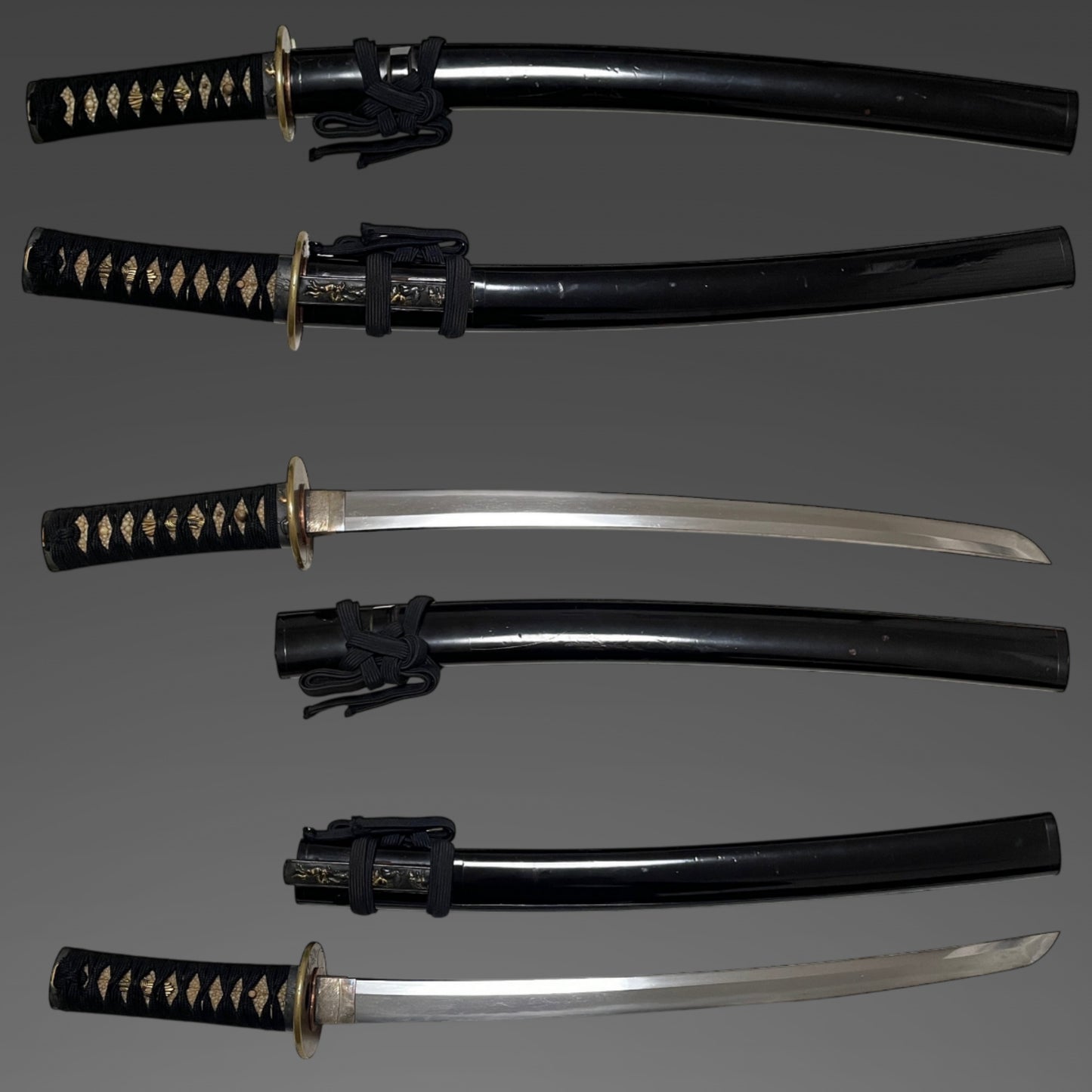 Honoto 奉納刀, Ominokami Hisamichi 1748s signed Wakizashi, Horse Fittings