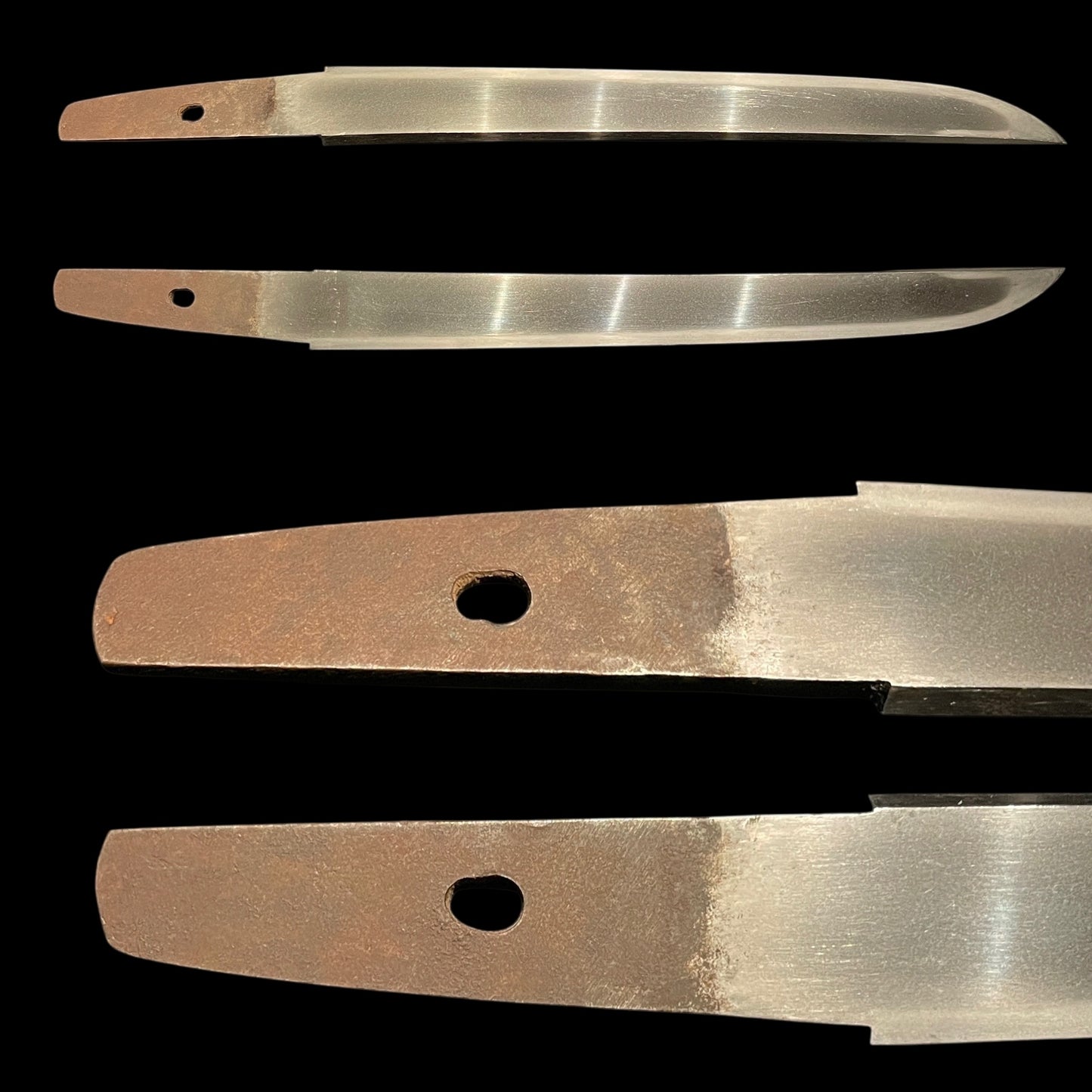 Deer Fuchikashira Thick TANTO, with Kozuka Kogai, Late Edo period mumei