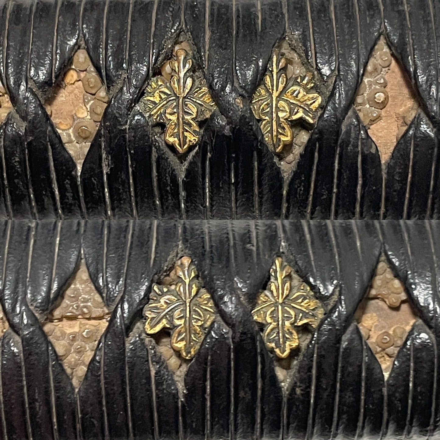 Butterfly Fittings Long Wakizashi, Kozuka Kogai, Rugged Blade, Edo period mumei