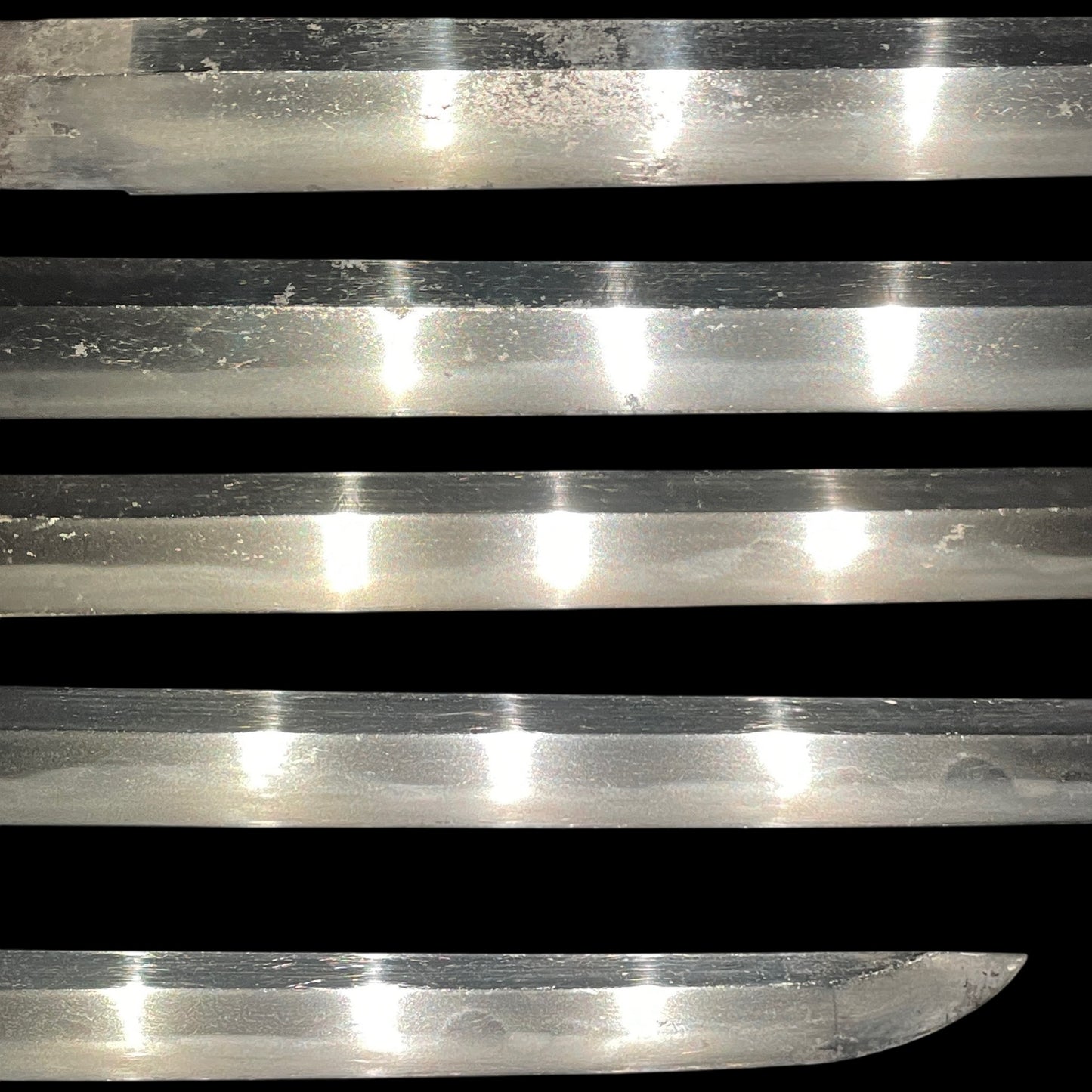 Butterfly Fittings Long Wakizashi, Kozuka Kogai, Rugged Blade, Edo period mumei