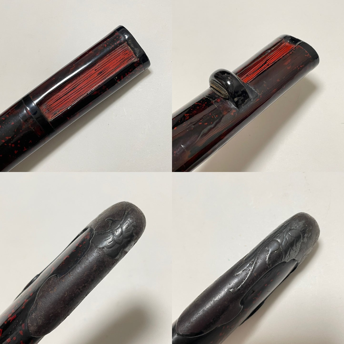 Butterfly Fittings Long Wakizashi, Kozuka Kogai, Rugged Blade, Edo period mumei